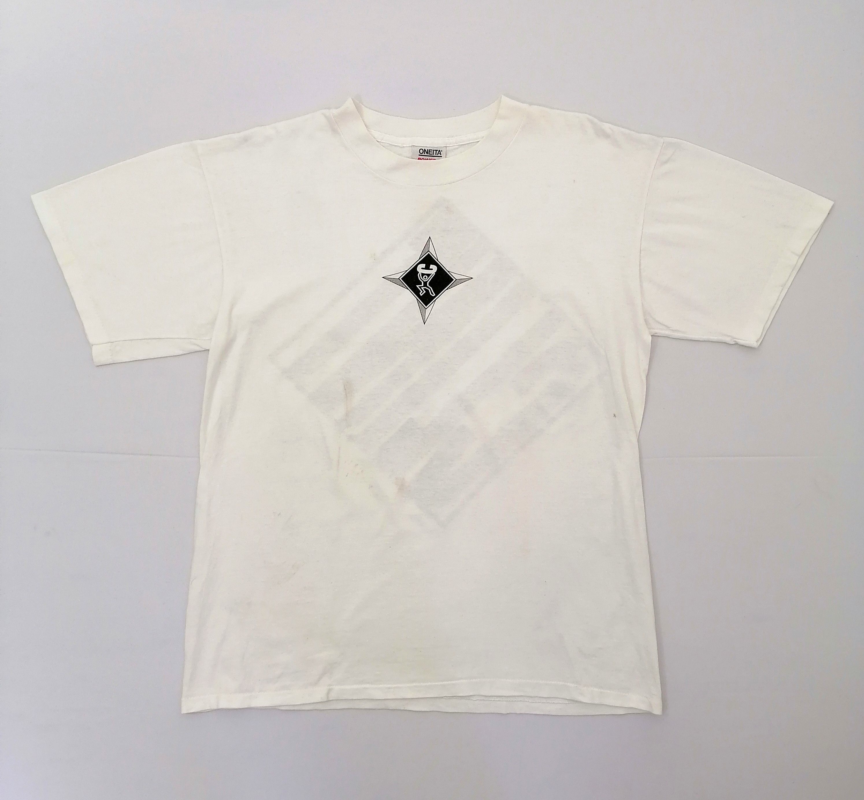 Vintage Vintage Oneita Clint Logo Tee Size US XL / EU 56 / 4 - 2 Thumbnail