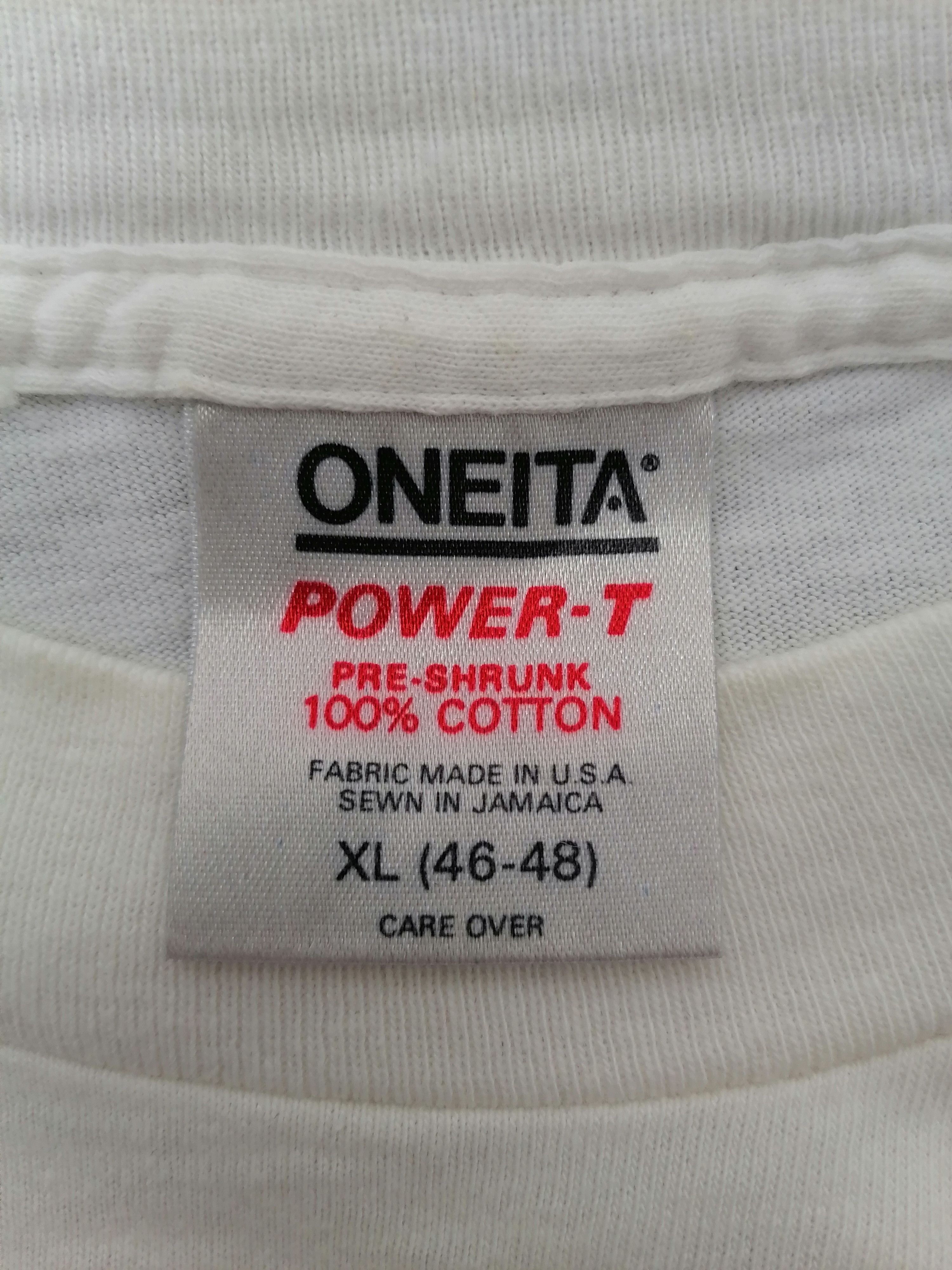 Vintage Vintage Oneita Clint Logo Tee Size US XL / EU 56 / 4 - 5 Thumbnail