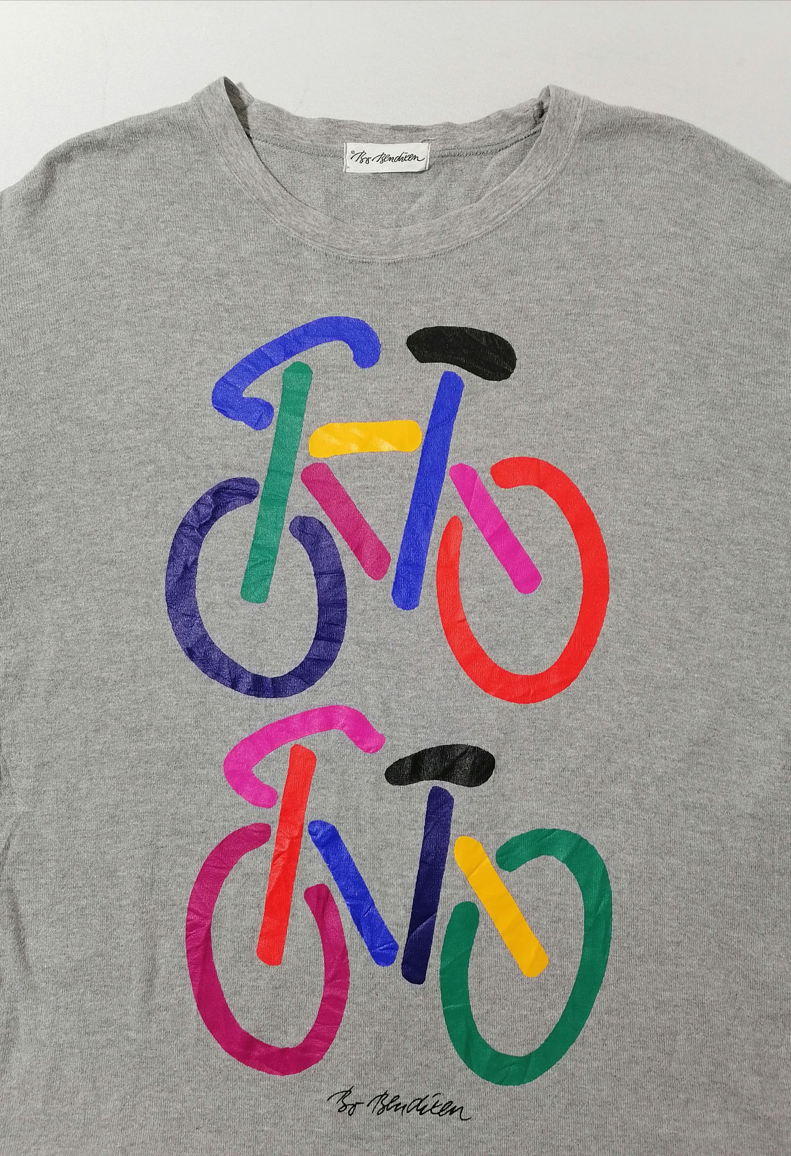 Japanese Brand × Vintage Bo Bendixen Bicycle Art Design Tee Size US L / EU 52-54 / 3 - 2 Thumbnail