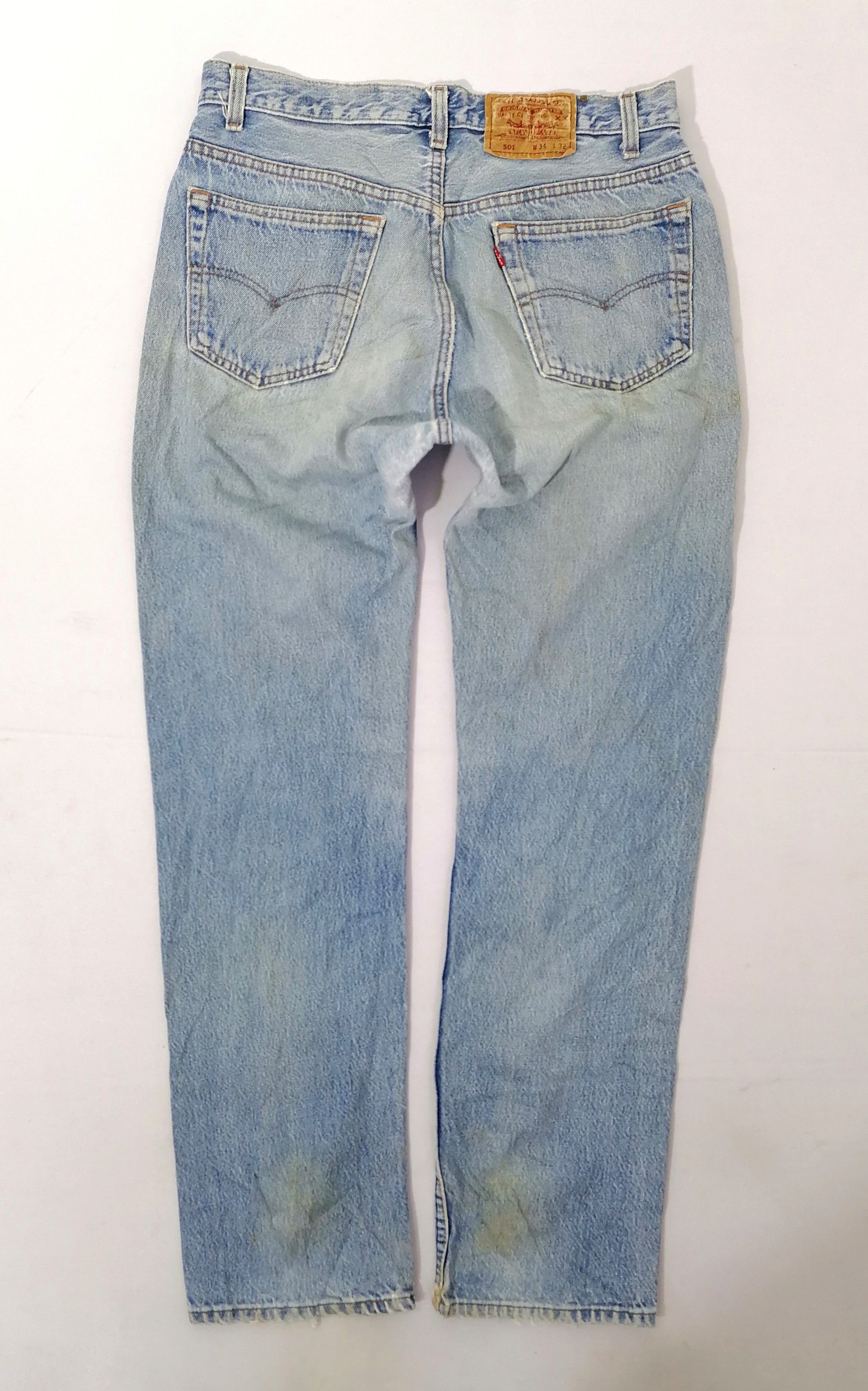 Levi's × Levi's Vintage Clothing 501 Levi's Strauss Fly Button Denim Jeans Size US 32 / EU 48 - 2 Thumbnail
