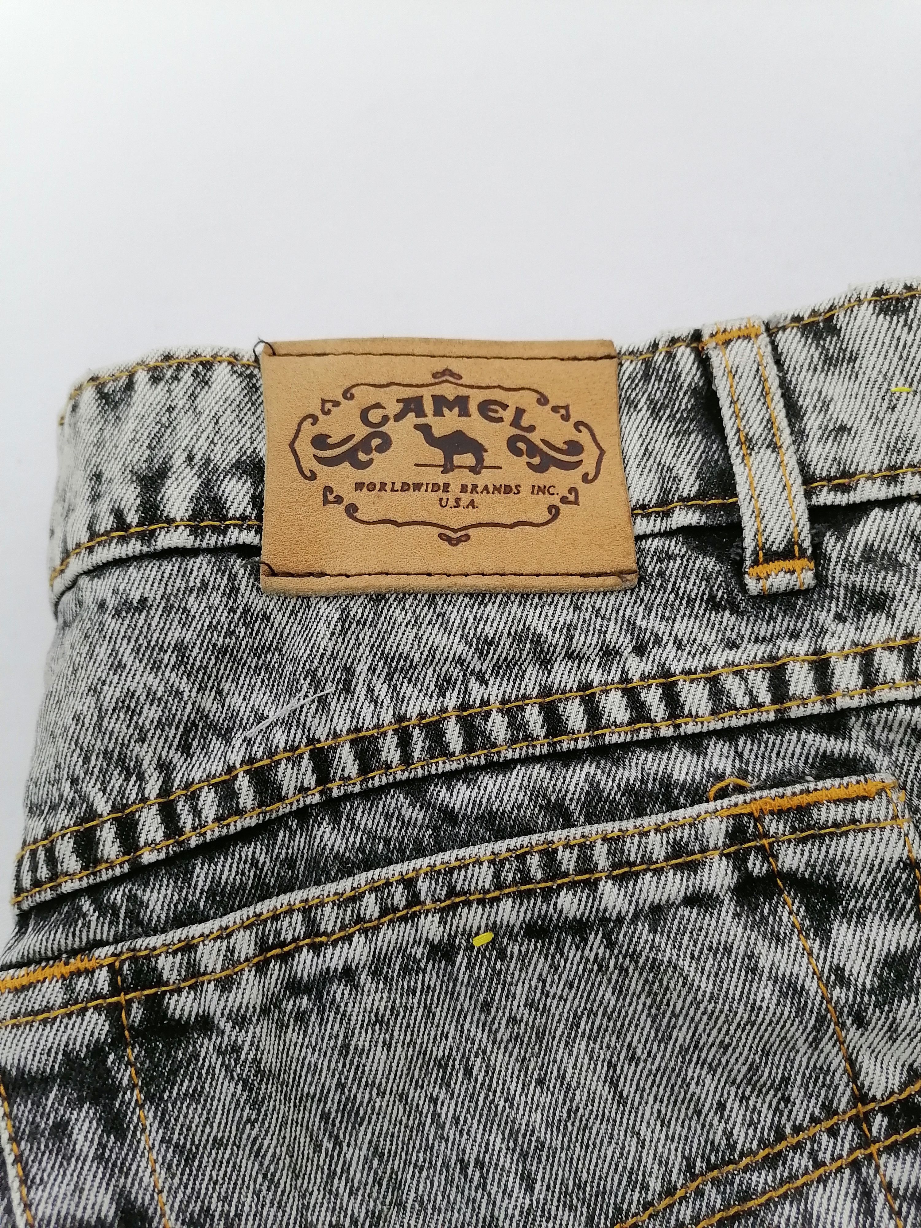 Camel × Vintage Camel Acid Wash Denim Jeans Size US 34 / EU 50 - 9 Thumbnail