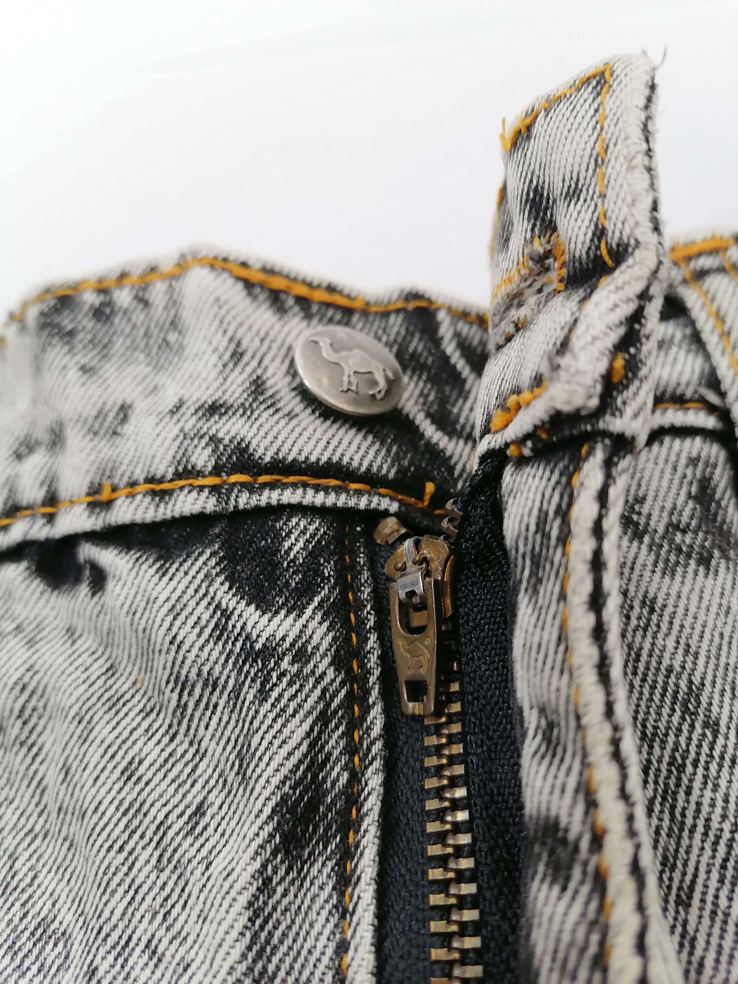 Camel × Vintage Camel Acid Wash Denim Jeans Size US 34 / EU 50 - 4 Thumbnail