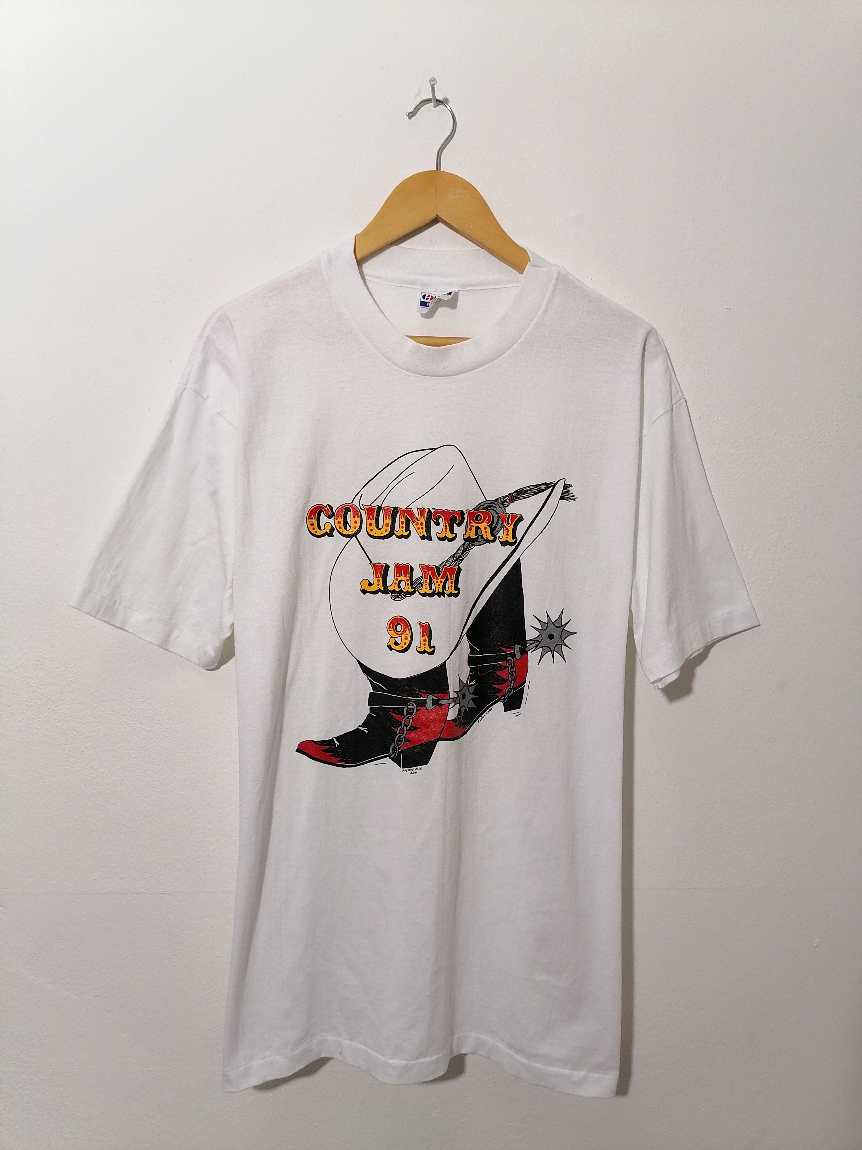 Hanes × Vintage Country Jam 91 Tee Size US XL / EU 56 / 4 - 1 Thumbnail