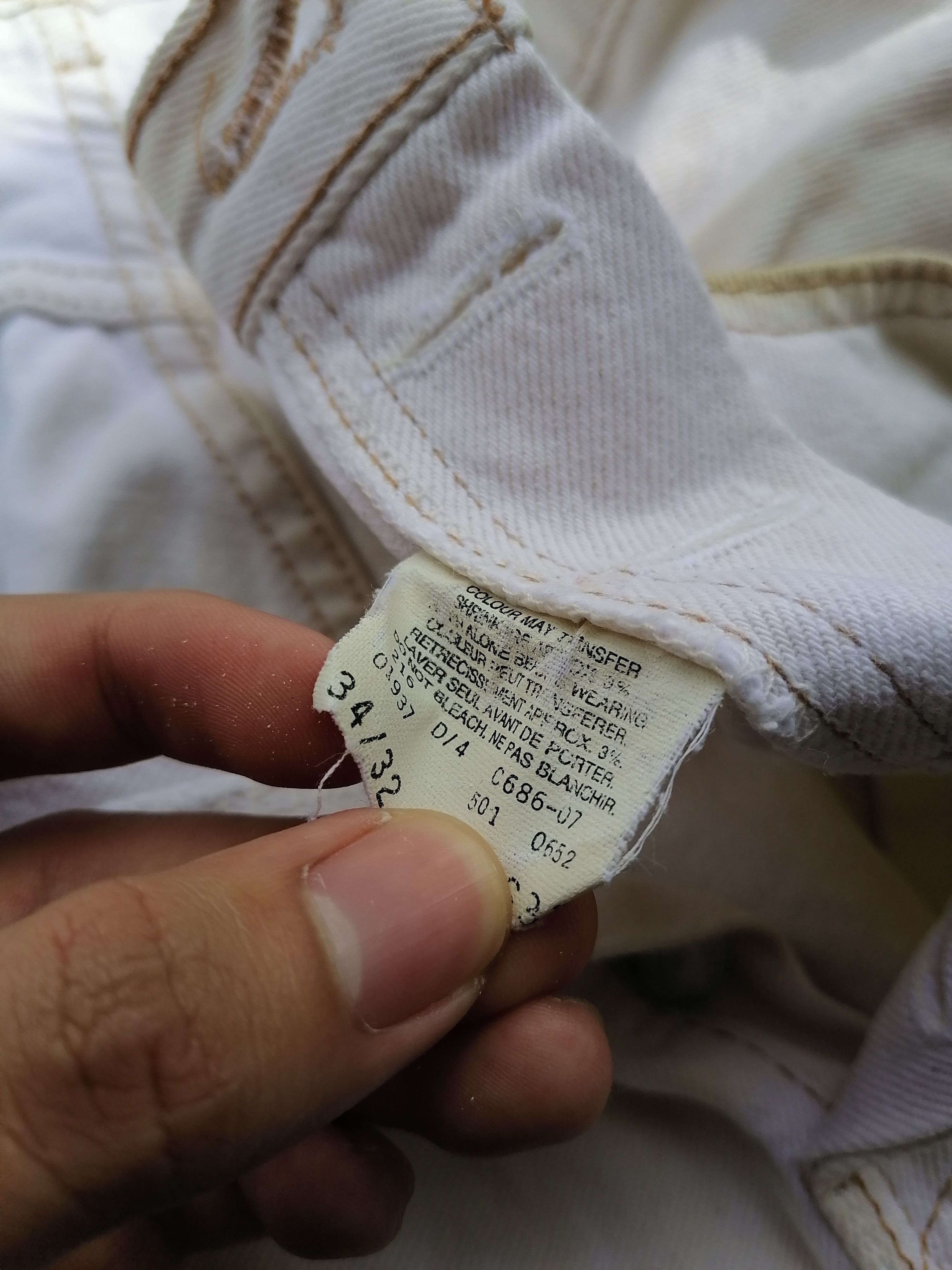 Levi's × Levi's Vintage Clothing Levi's Strauss White Jeans Size US 32 / EU 48 - 6 Thumbnail