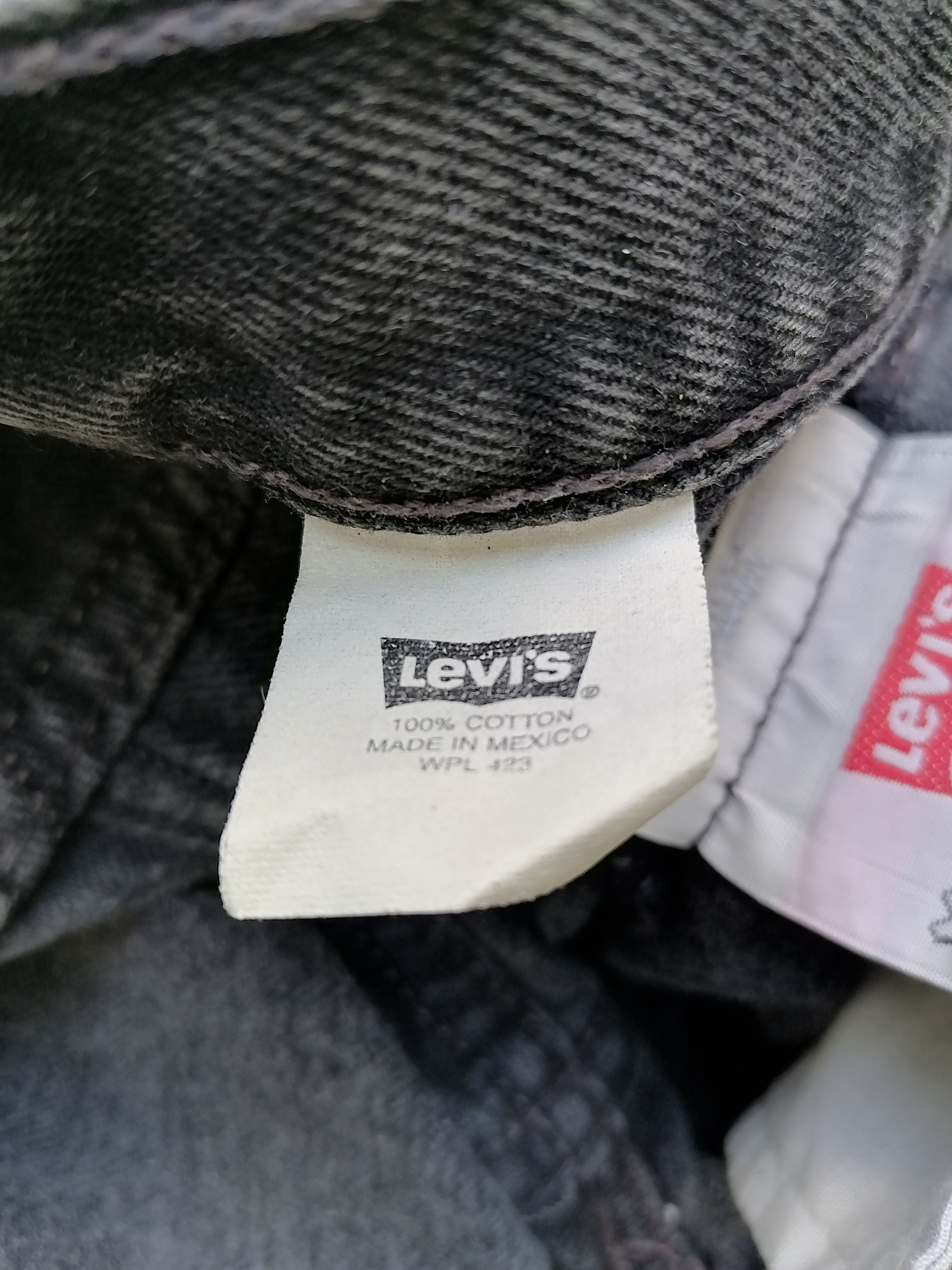 Levi's × Levi's Vintage Clothing × Vintage 501 Levi's Strauss Fly Button Black Denim Jeans Size US 31 - 5 Thumbnail