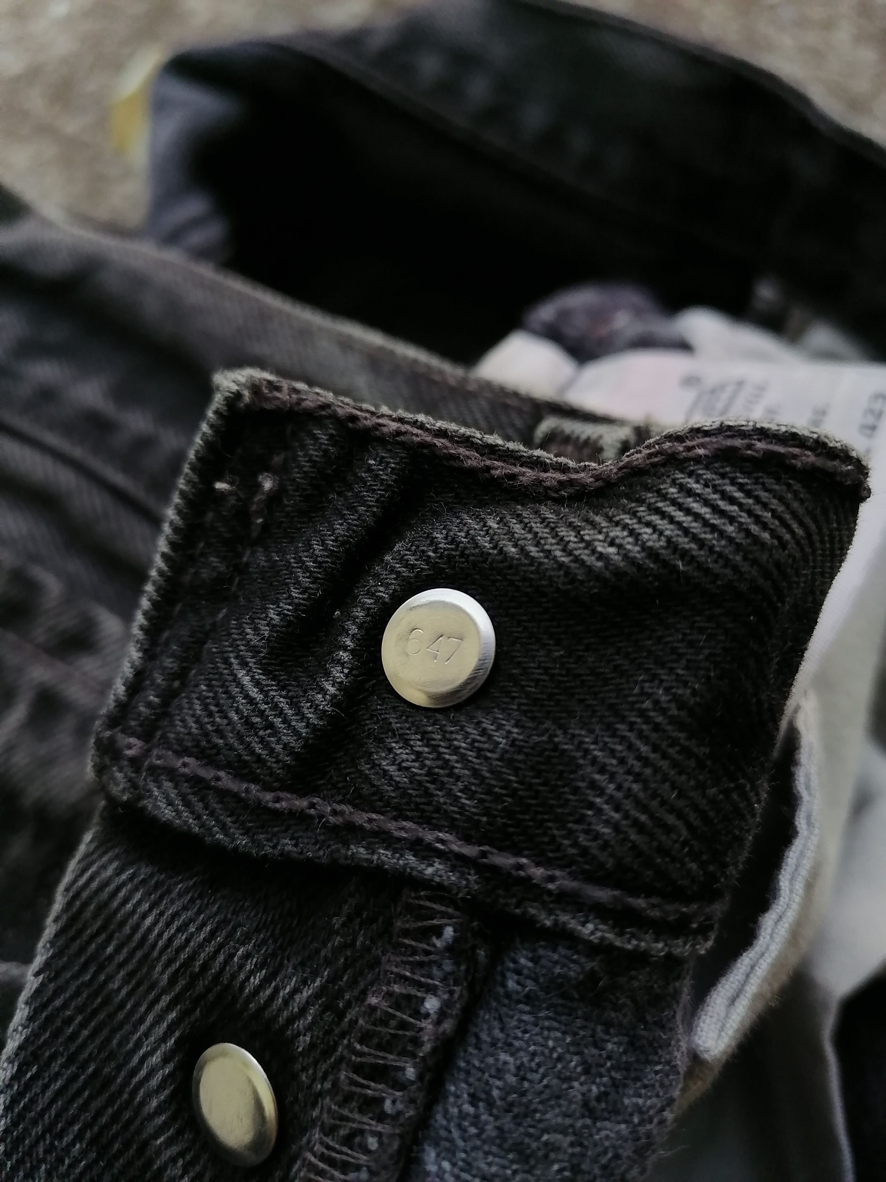 Levi's × Levi's Vintage Clothing × Vintage 501 Levi's Strauss Fly Button Black Denim Jeans Size US 31 - 4 Thumbnail