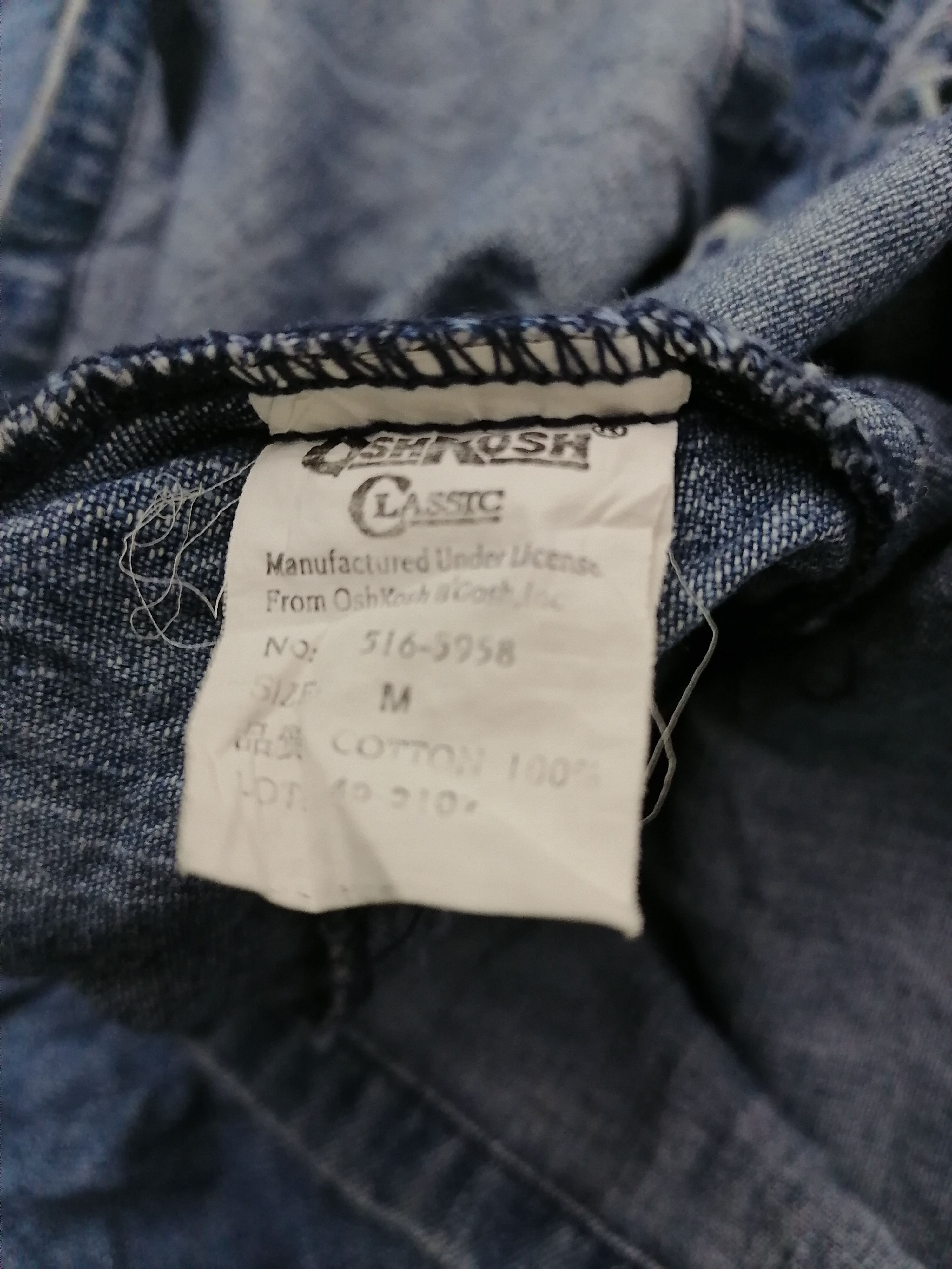 Oshkosh × Vintage OshKosh Denim Button Shirt Size US M / EU 48-50 / 2 - 6 Thumbnail