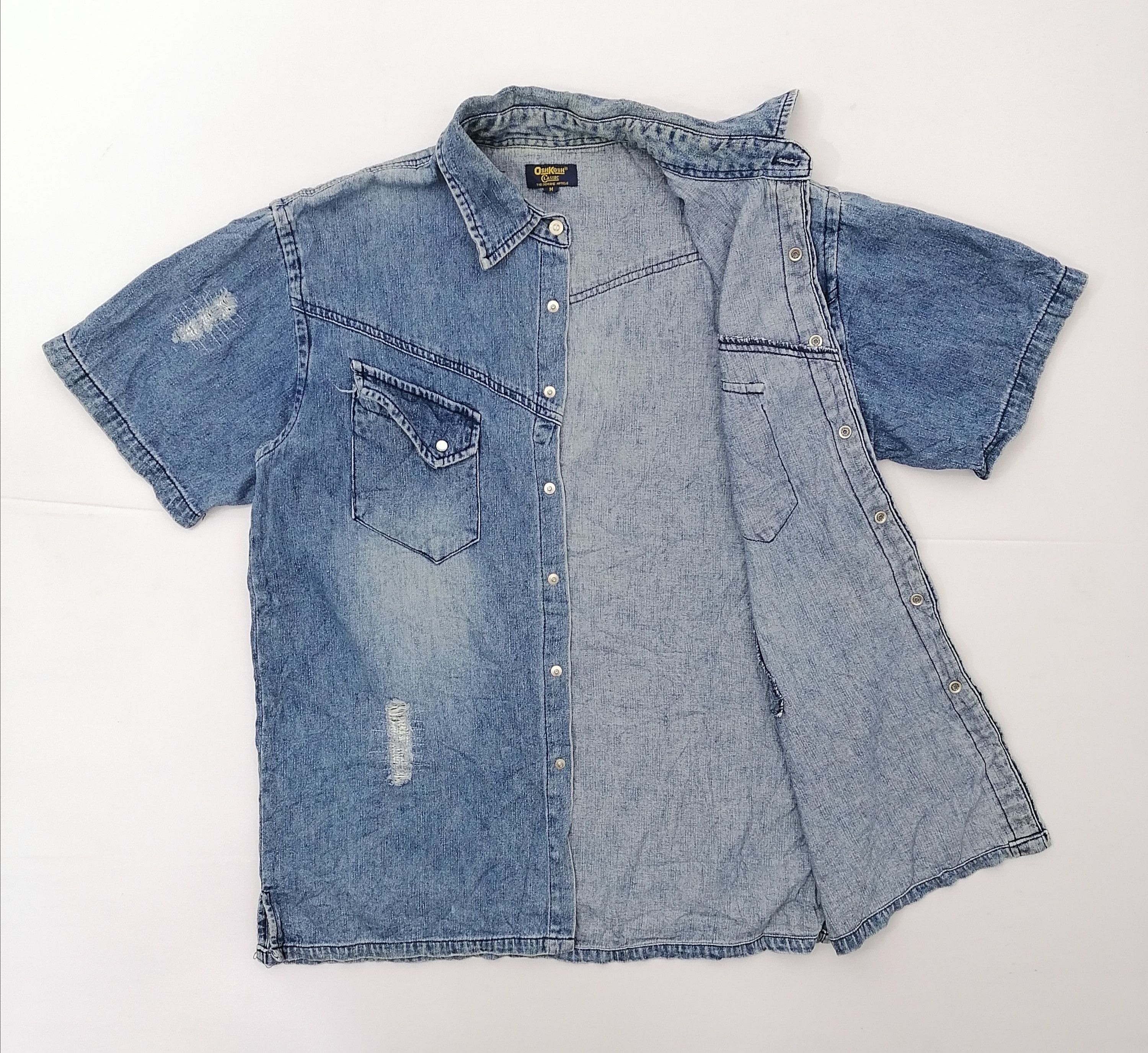 Oshkosh × Vintage OshKosh Denim Button Shirt Size US M / EU 48-50 / 2 - 2 Thumbnail