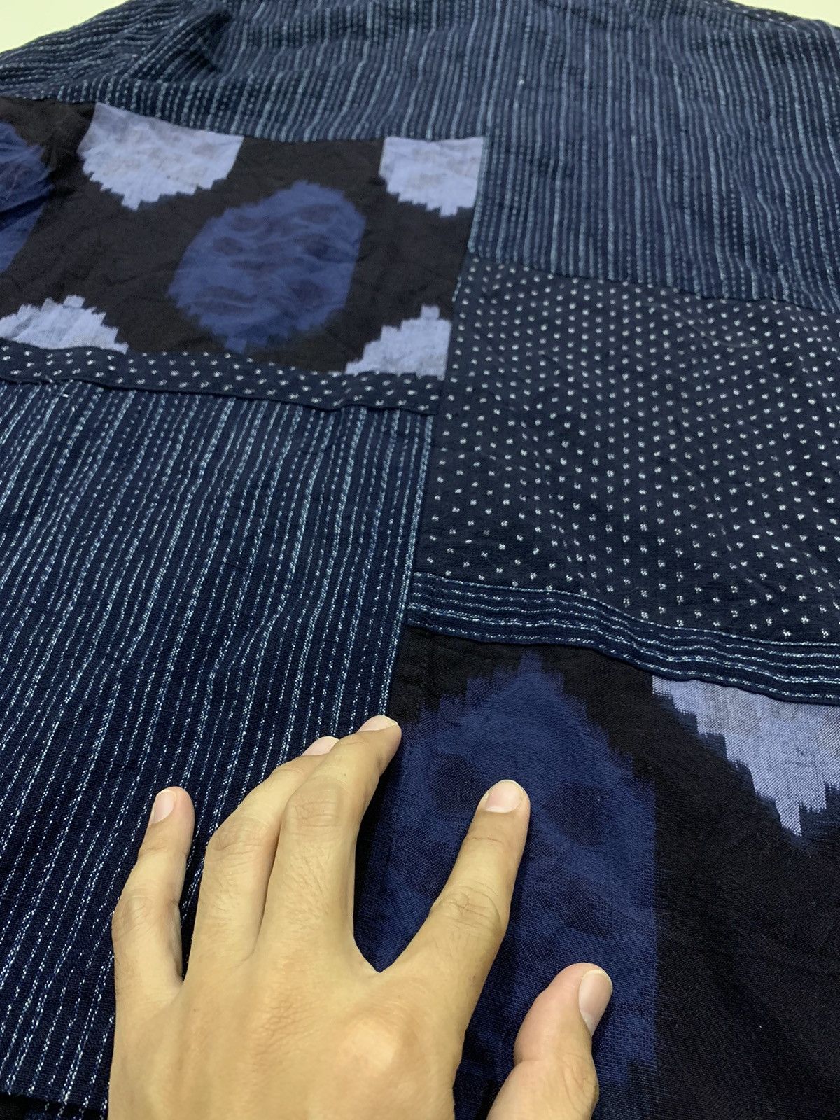 Japanese Brand VINTAGE GIEMON SASHIKO BORO BUTTON UP SHIRT Size US L / EU 52-54 / 3 - 7 Thumbnail