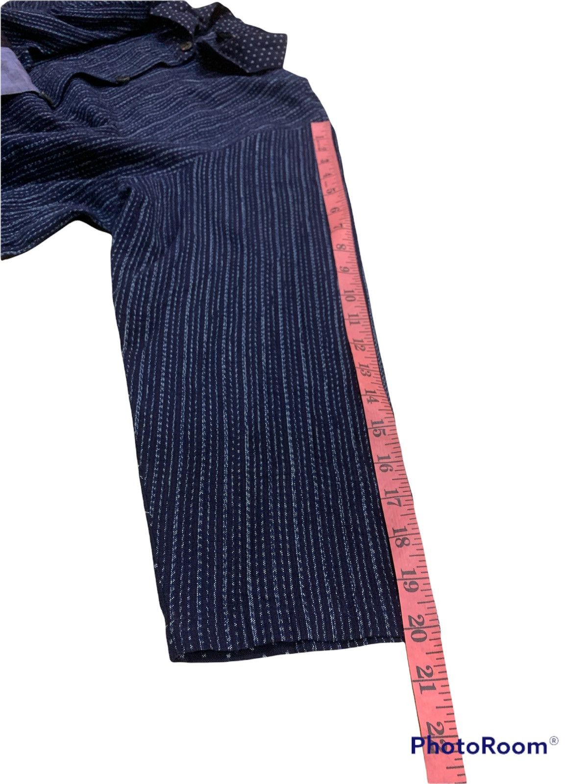 Japanese Brand VINTAGE GIEMON SASHIKO BORO BUTTON UP SHIRT Size US L / EU 52-54 / 3 - 6 Thumbnail