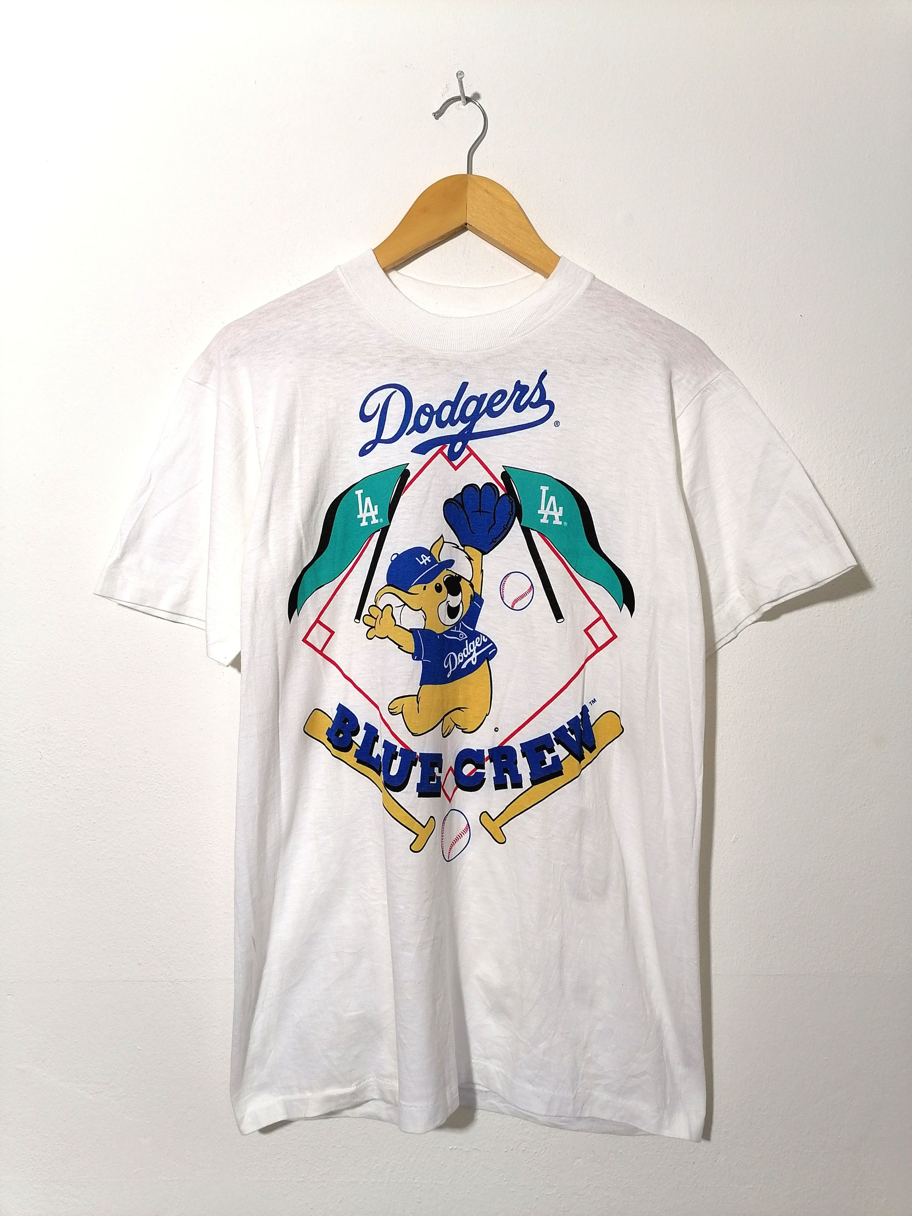 MLB × Vintage Vintage Los Angeles Dodgers Blue Crew Tee Size US M / EU 48-50 / 2 - 1 Thumbnail