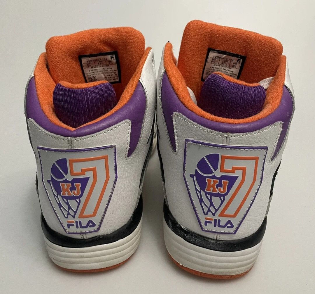 Fila × Vintage FILA KJ7 Sneakers White & Purple Kevin Johnson Size US 9.5 / EU 42-43 - 7 Thumbnail