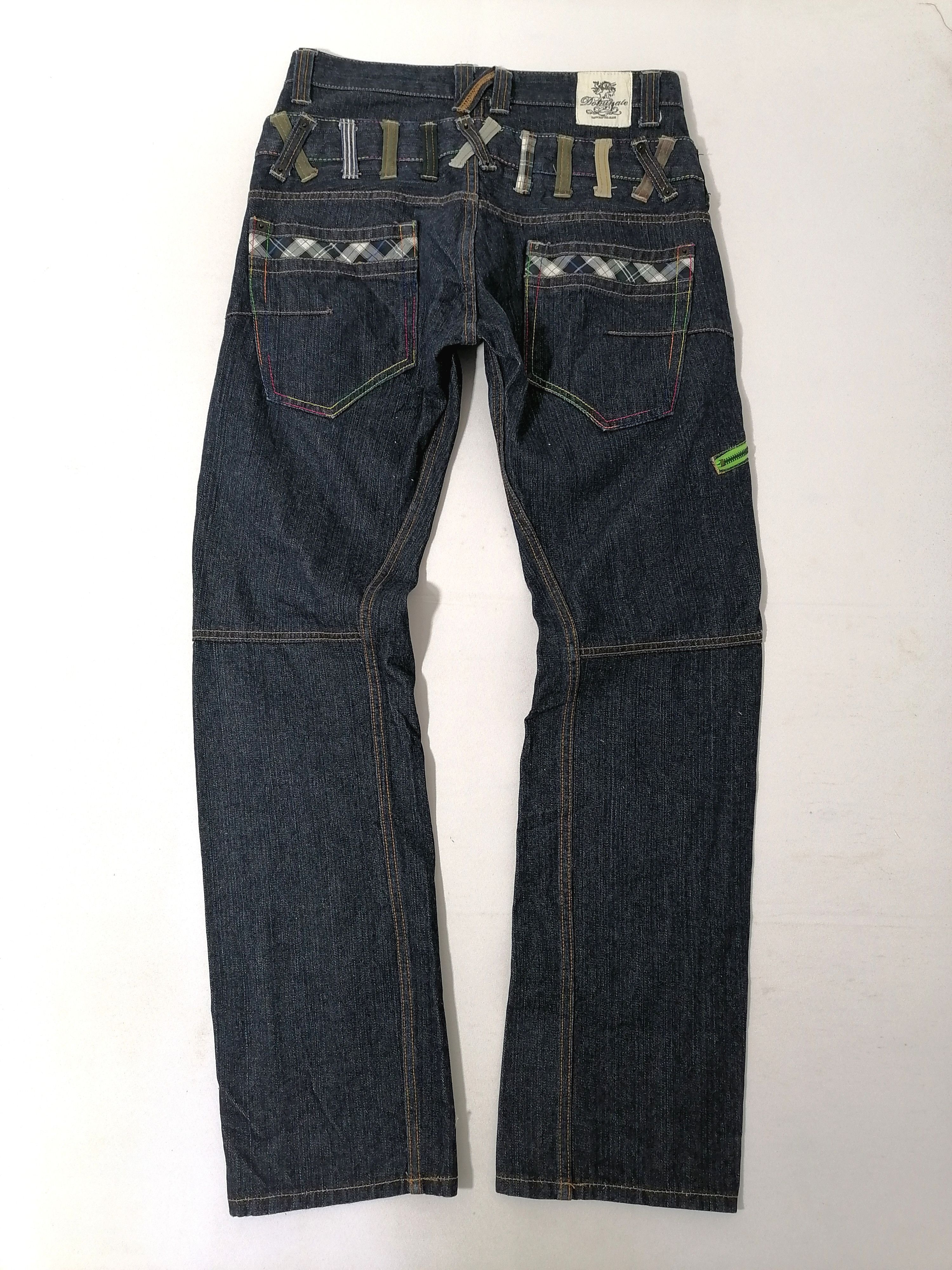 Designer Dominate Handcrafted Double Waist Jeans Size US 31 - 3 Thumbnail