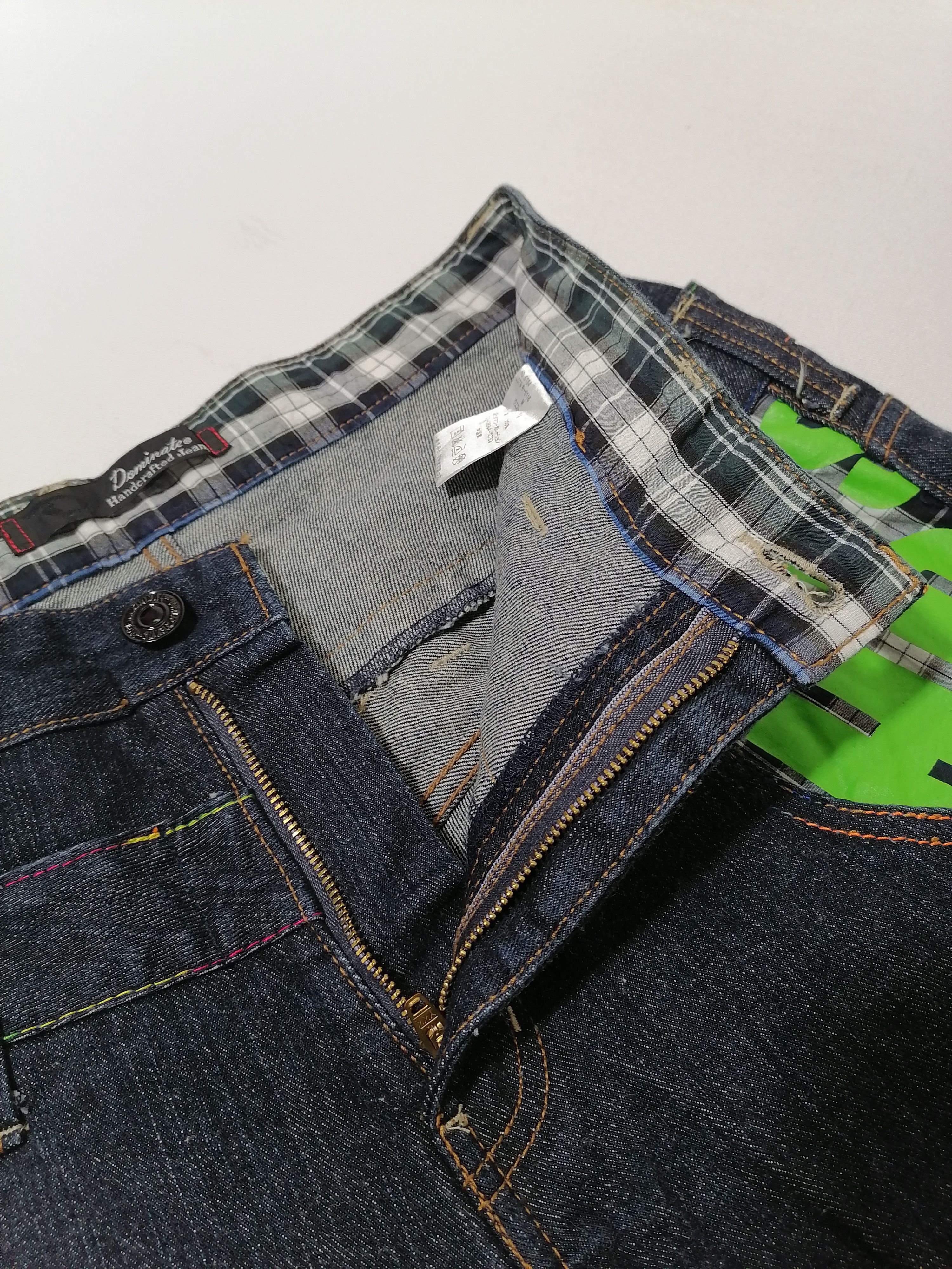 Designer Dominate Handcrafted Double Waist Jeans Size US 31 - 5 Thumbnail