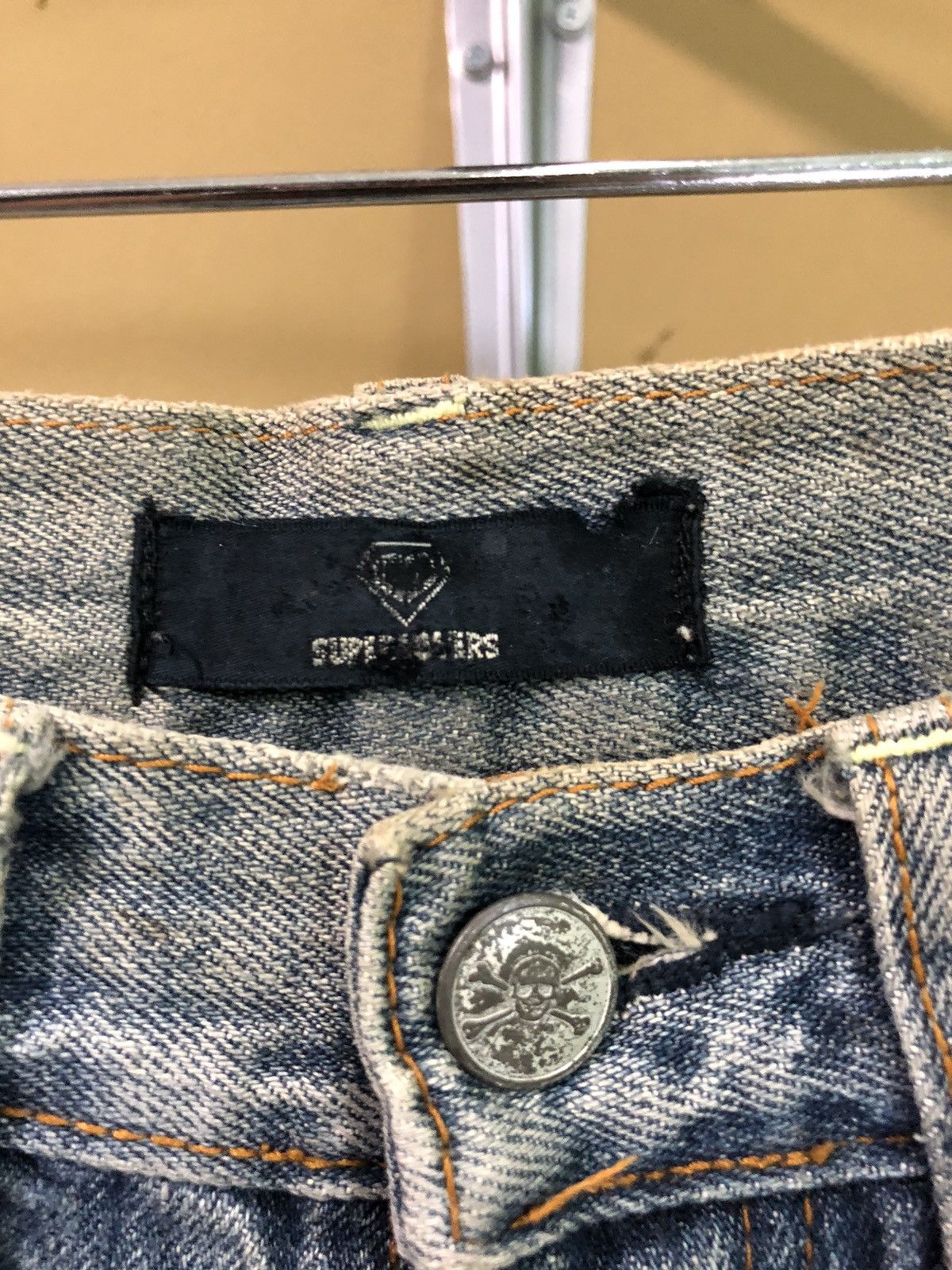 Japanese Brand Superlovers Distressed Denim Jeans Size US 31 - 5 Thumbnail
