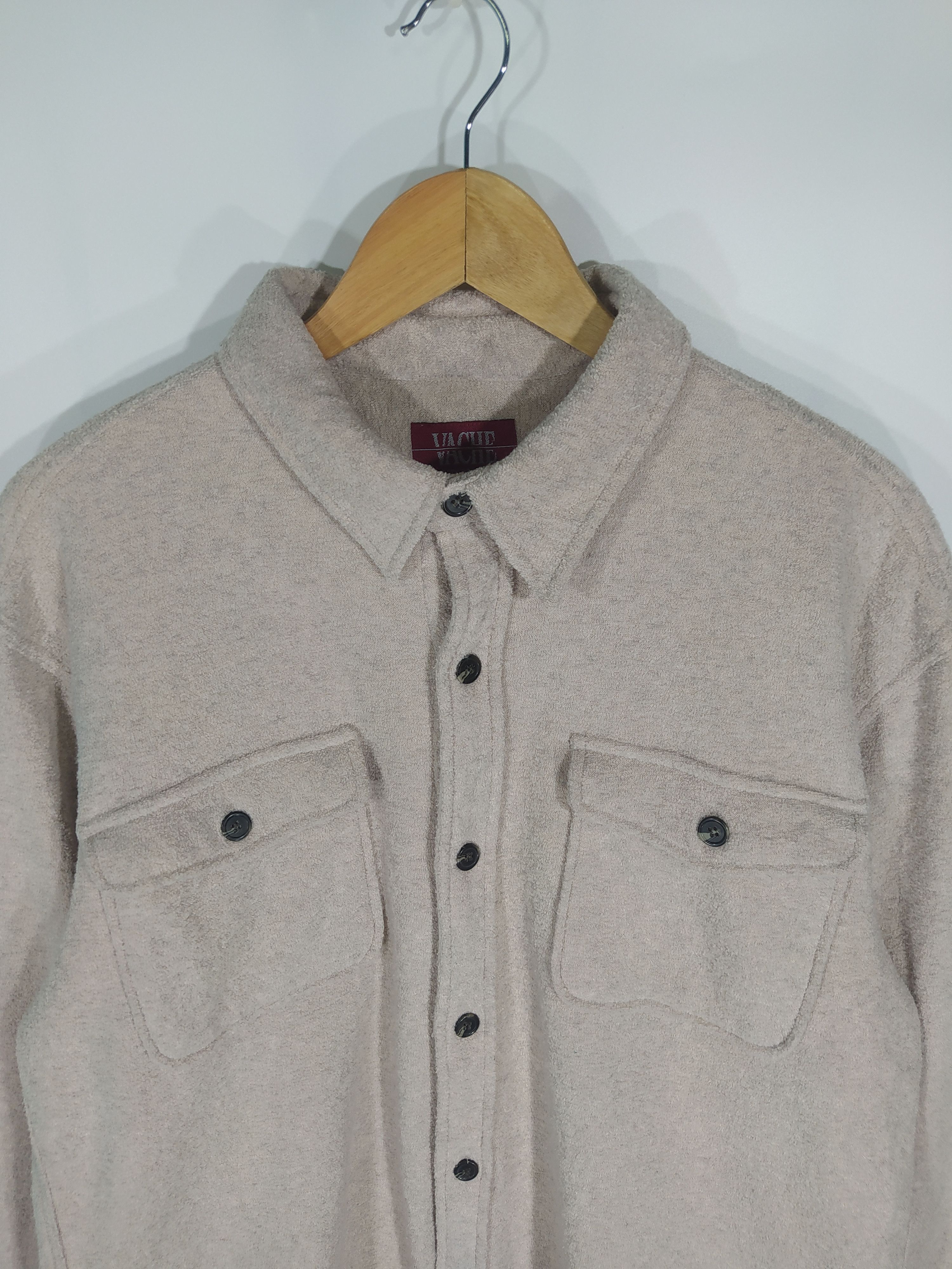 Flannel × Japanese Brand Vintage Vache fleece Shirt Button up Size US L / EU 52-54 / 3 - 4 Thumbnail