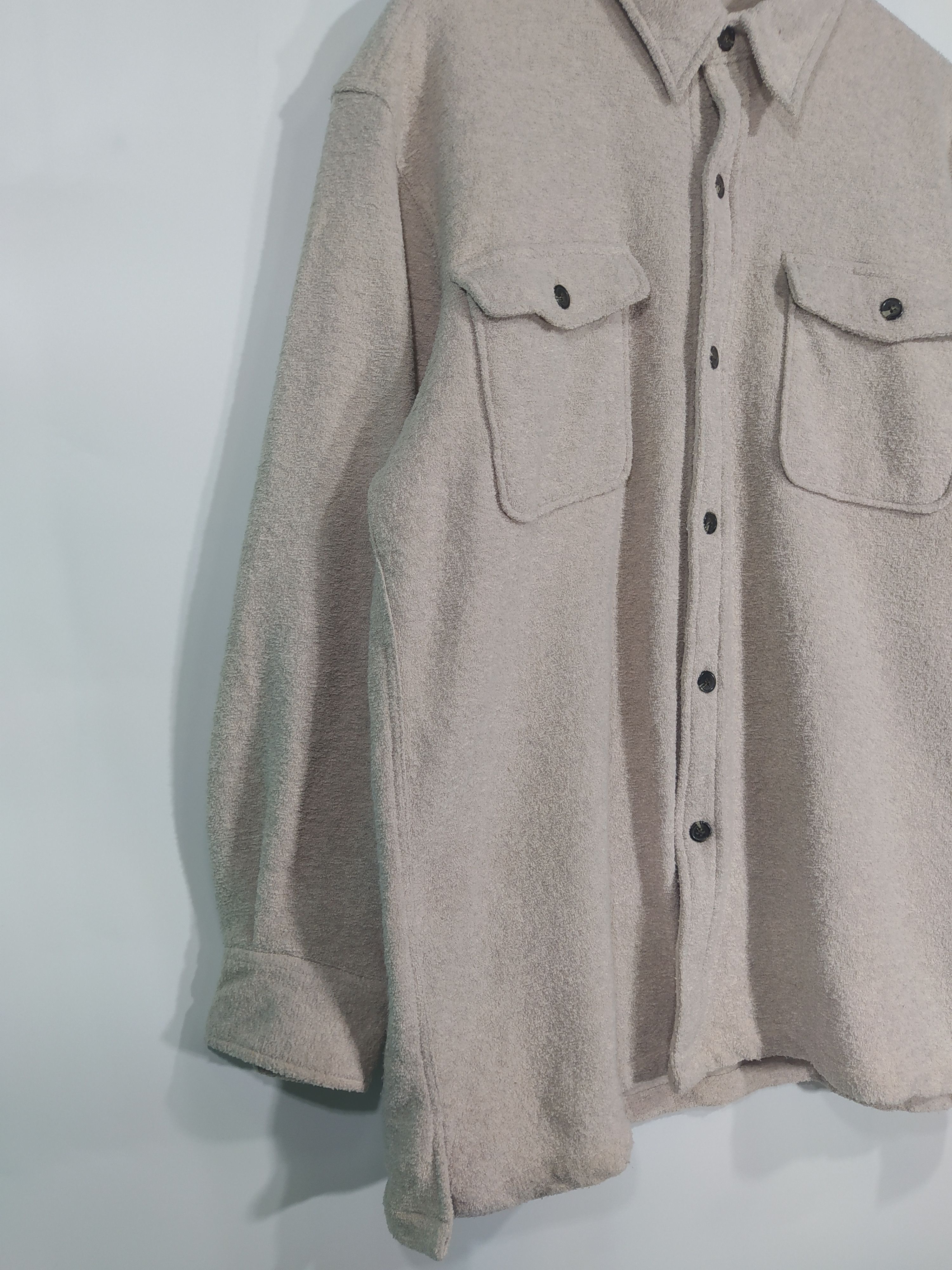 Flannel × Japanese Brand Vintage Vache fleece Shirt Button up Size US L / EU 52-54 / 3 - 3 Thumbnail