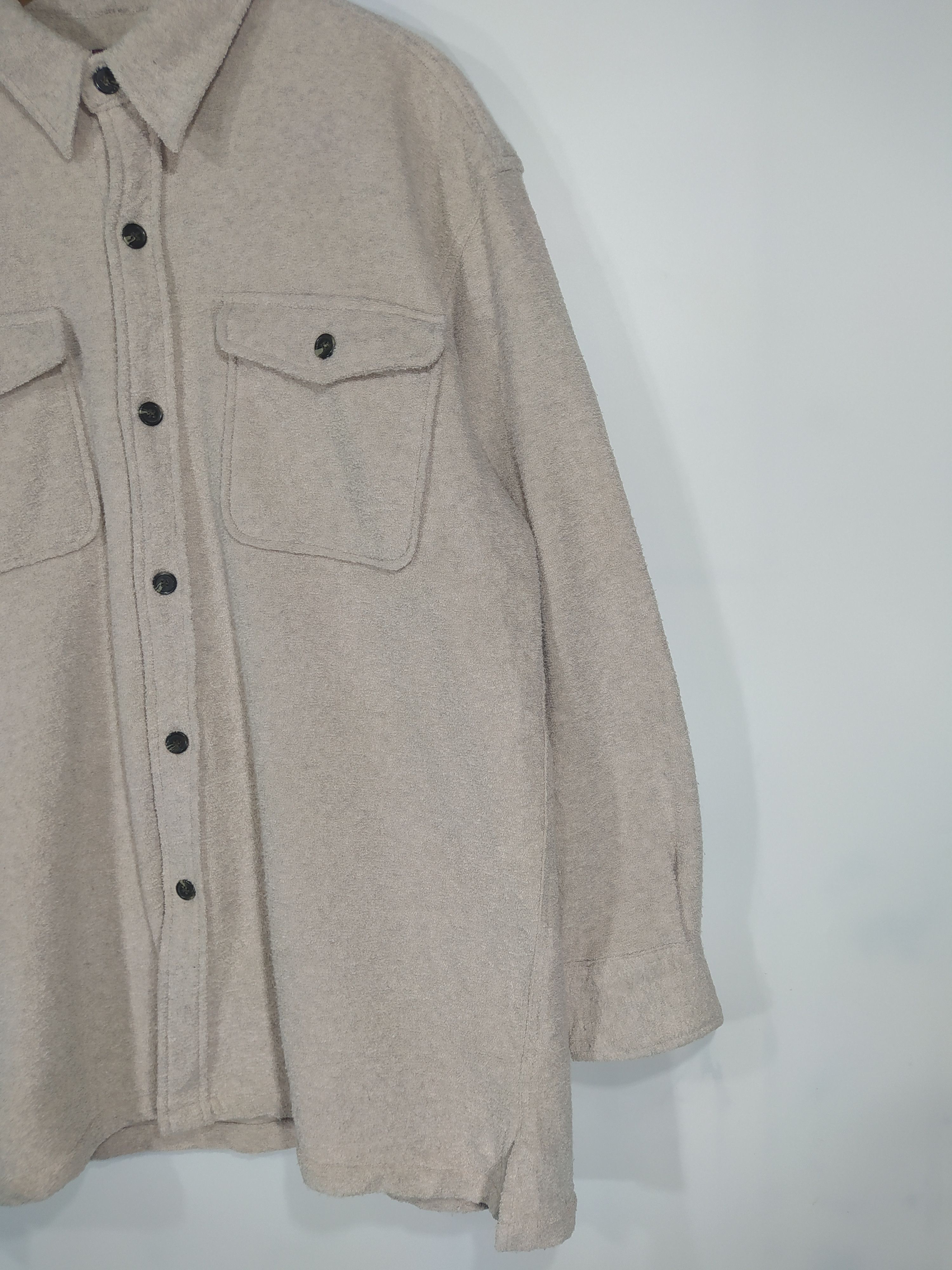 Flannel × Japanese Brand Vintage Vache fleece Shirt Button up Size US L / EU 52-54 / 3 - 2 Thumbnail