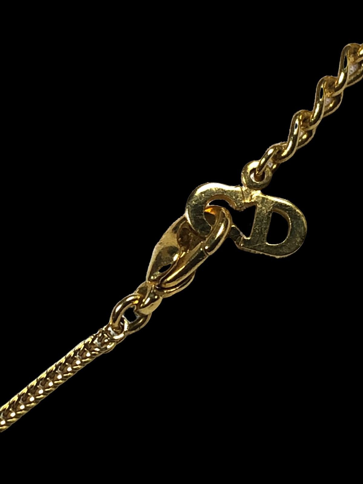 Christian Dior Monsieur Christian Dior ‘CD” Pendant Logo Necklace Size ONE SIZE - 4 Thumbnail
