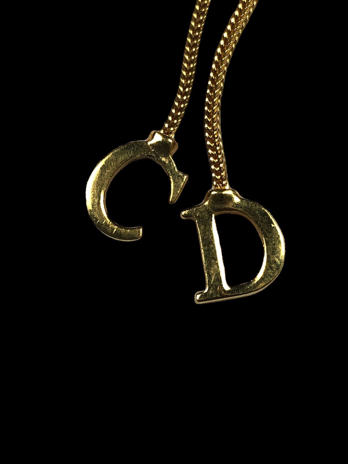 Christian Dior Monsieur Christian Dior ‘CD” Pendant Logo Necklace Size ONE SIZE - 2 Thumbnail