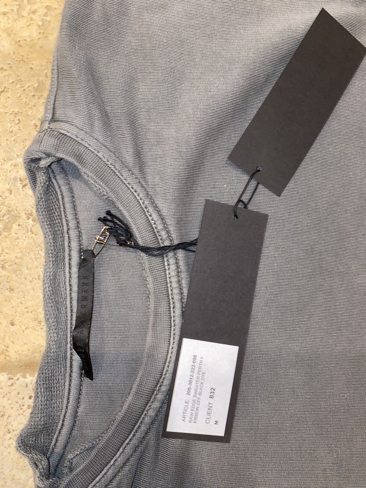 Haider Ackermann Haider Ackermann Raw Edge Sweater Perth Grey Double Layer Size US M / EU 48-50 / 2 - 8 Thumbnail