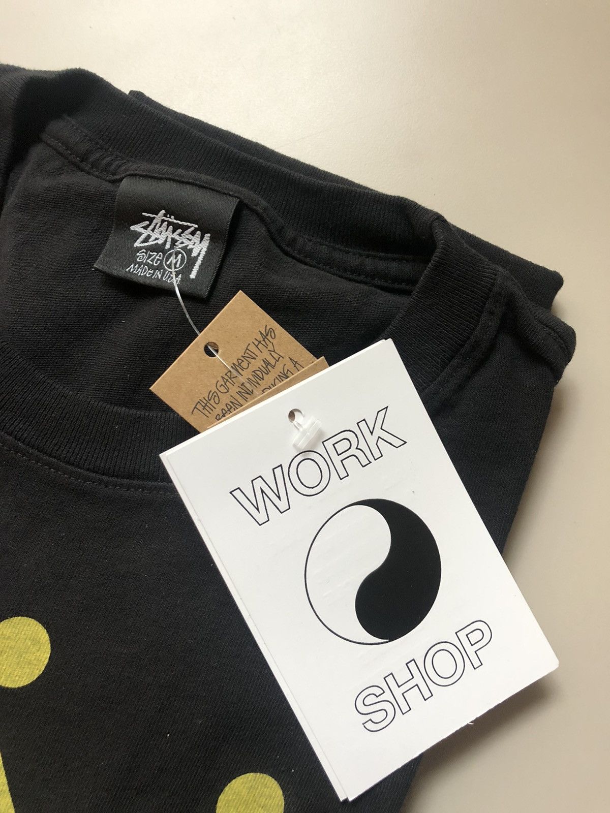 Our Legacy × Stussy Stussy Our Legacy King Size Pigment Dyed Tee Black Medium Size US M / EU 48-50 / 2 - 2 Thumbnail