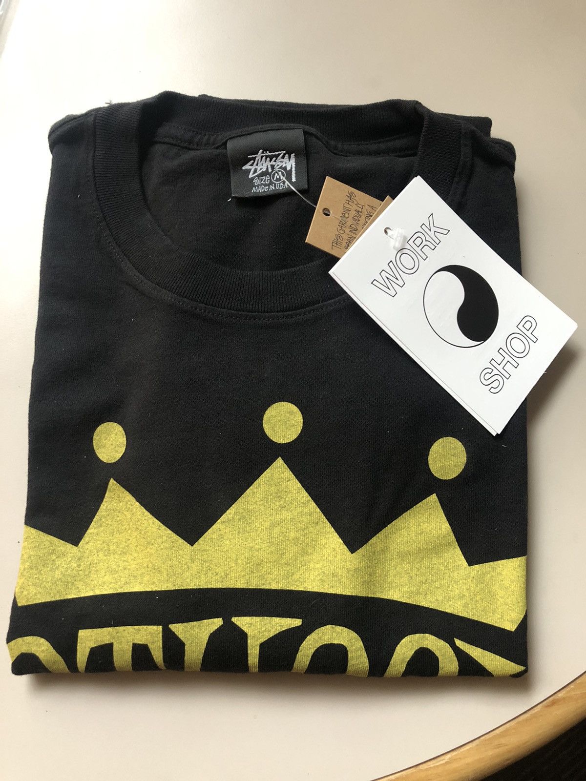 Our Legacy × Stussy Stussy Our Legacy King Size Pigment Dyed Tee Black Medium Size US M / EU 48-50 / 2 - 1 Thumbnail