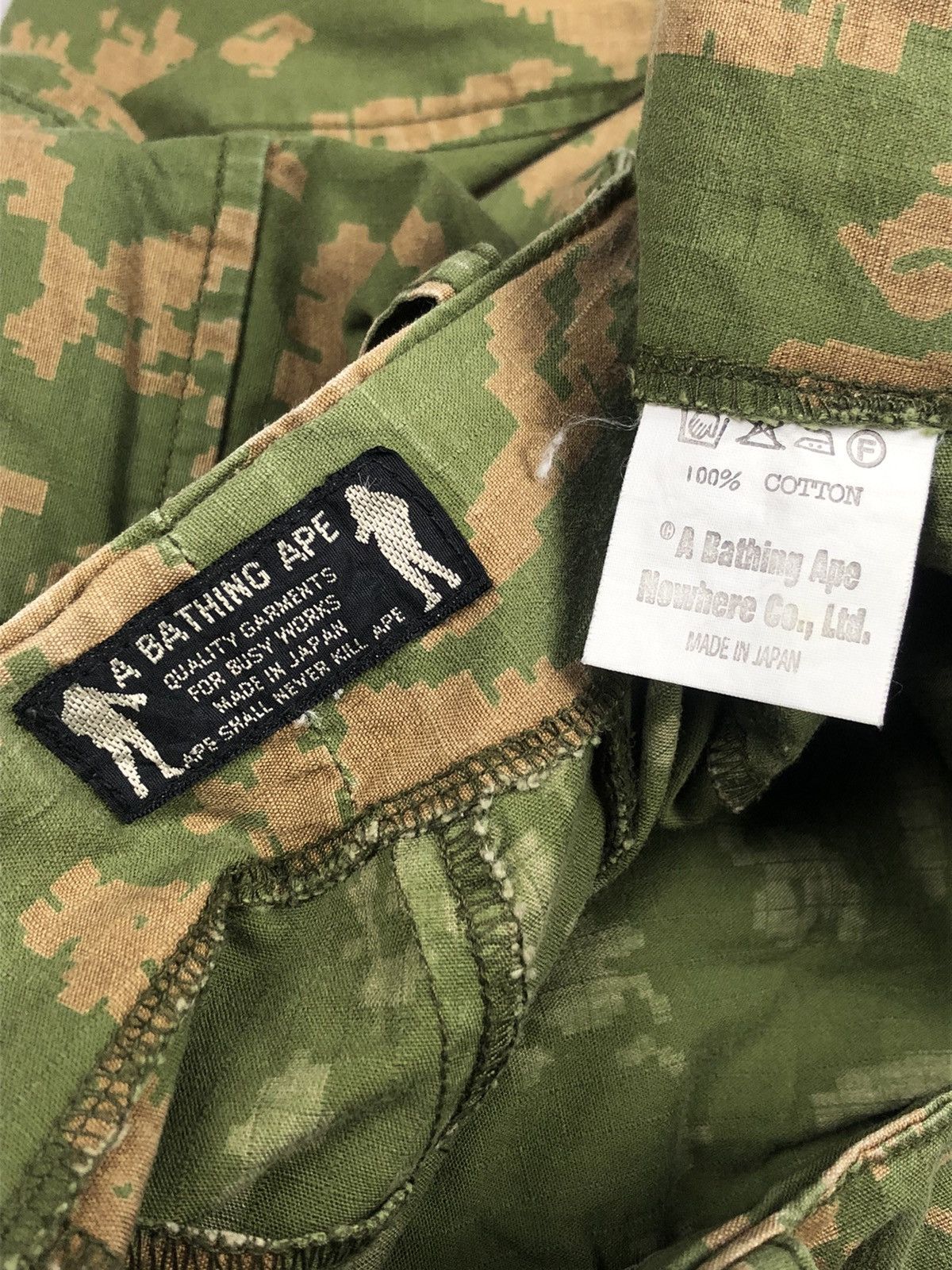 Bape × Wtaps 1997 Wtaps x Bape Digital Camo Cargo Pants Size US 32 / EU 48 - 15 Thumbnail
