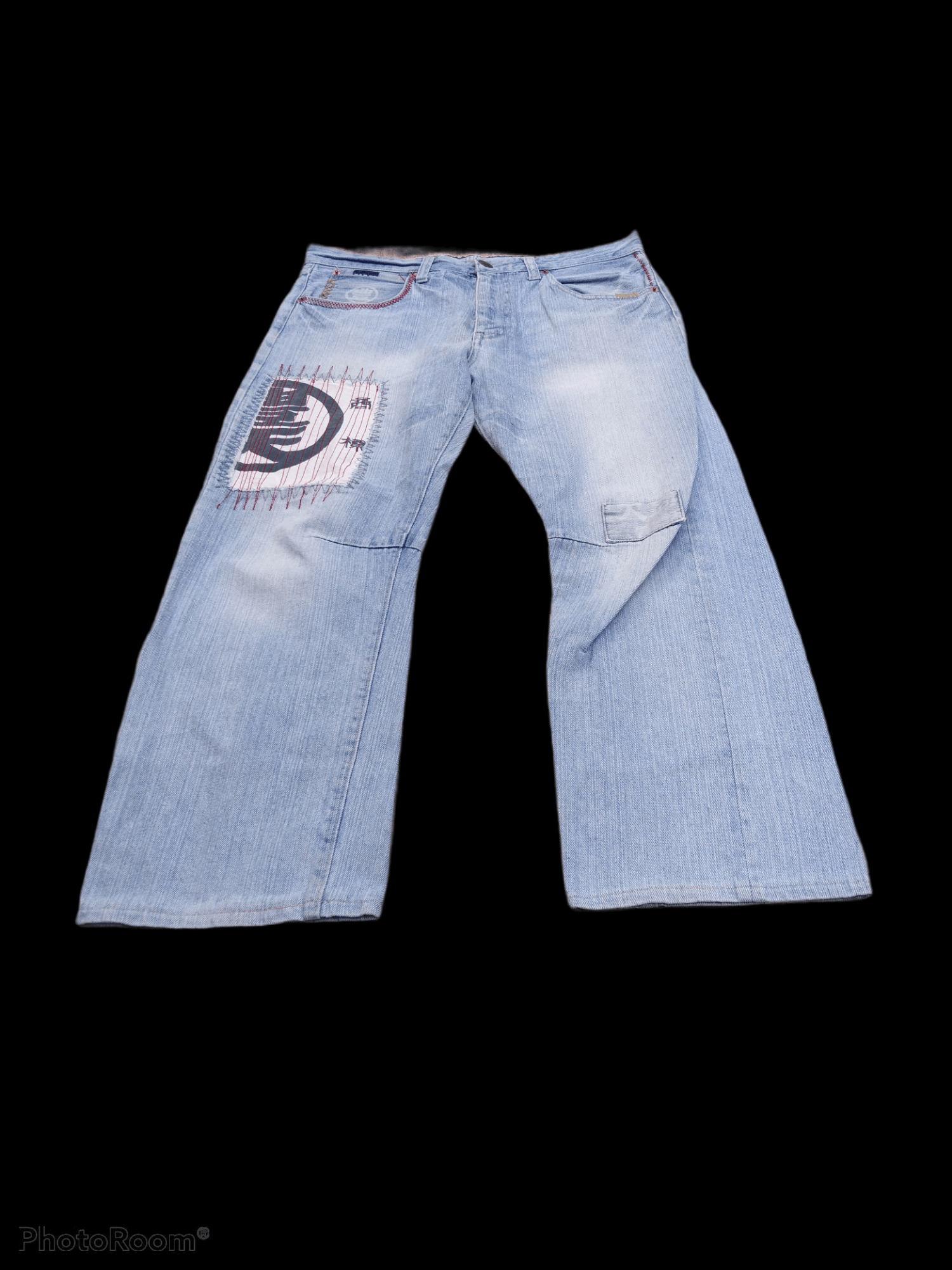 Art Comes First BUDEN DISTRESSED DENIM PACTHWORK JAPANESE BRAND Size US 34 / EU 50 - 5 Thumbnail