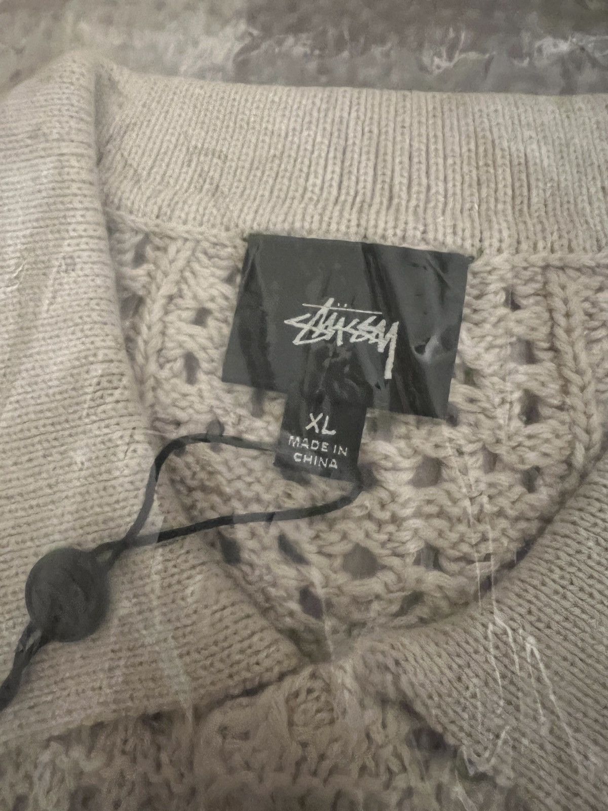 Stussy NEW Stussy Crochet Knit Shirt Natural Cotton short sleeve XL Size US XL / EU 56 / 4 - 7 Thumbnail