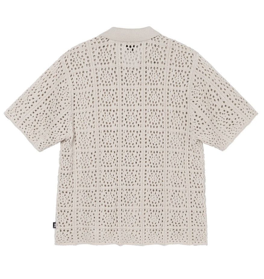Stussy NEW Stussy Crochet Knit Shirt Natural Cotton short sleeve XL Size US XL / EU 56 / 4 - 5 Thumbnail