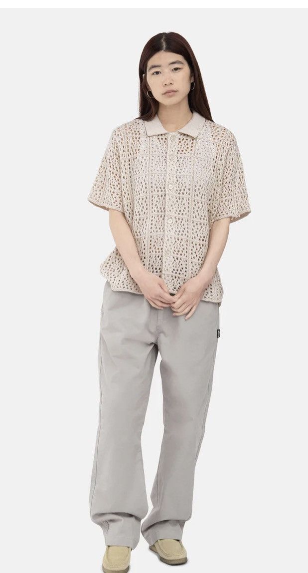 Stussy NEW Stussy Crochet Knit Shirt Natural Cotton short sleeve XL Size US XL / EU 56 / 4 - 3 Thumbnail