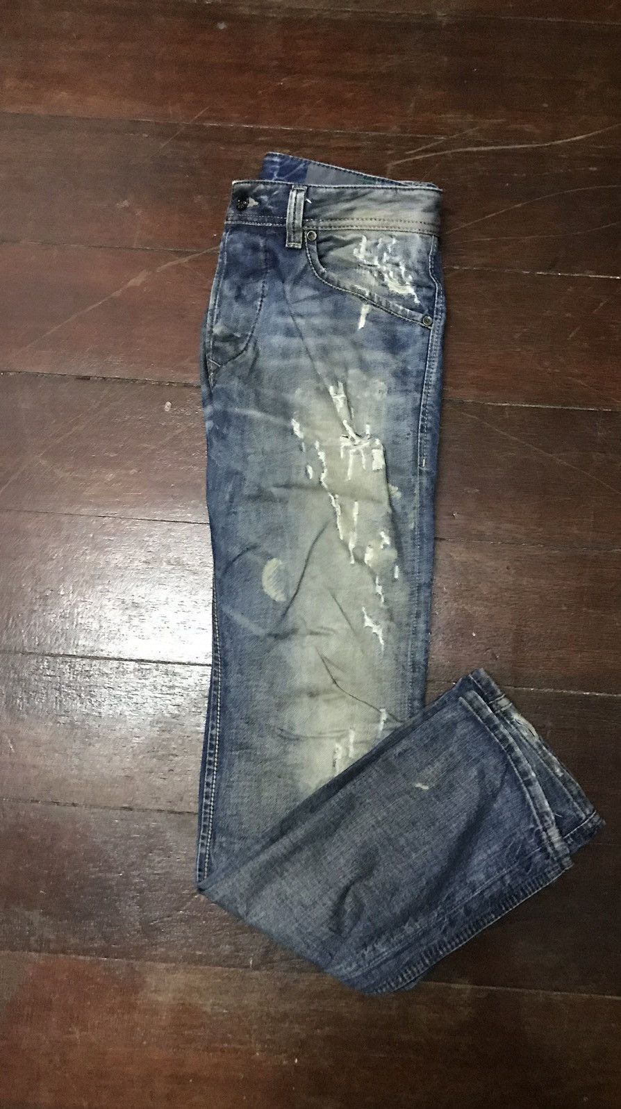 Diesel Diesel blue eyecons 2013/2 edition distressed denim jeans Size US 32 / EU 48 - 14 Thumbnail