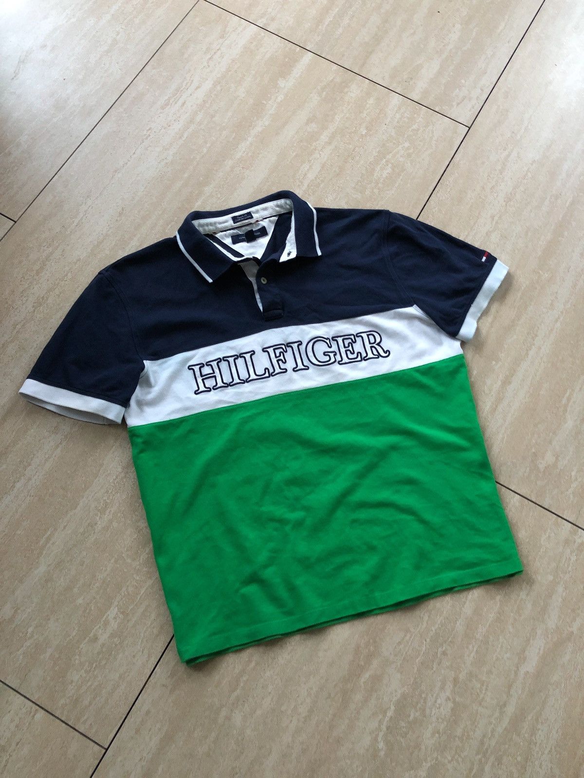 Tommy Hilfiger × Vintage Vintage Tommy Hilfiger Embroidered Tape Polo Size US XL / EU 56 / 4 - 2 Thumbnail