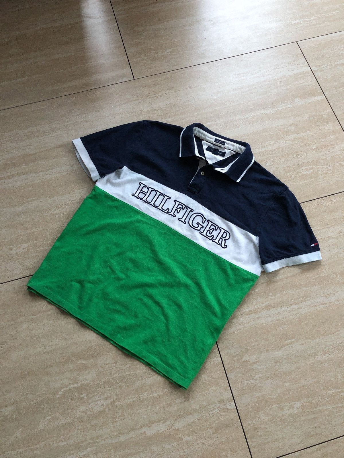 Tommy Hilfiger × Vintage Vintage Tommy Hilfiger Embroidered Tape Polo Size US XL / EU 56 / 4 - 3 Thumbnail