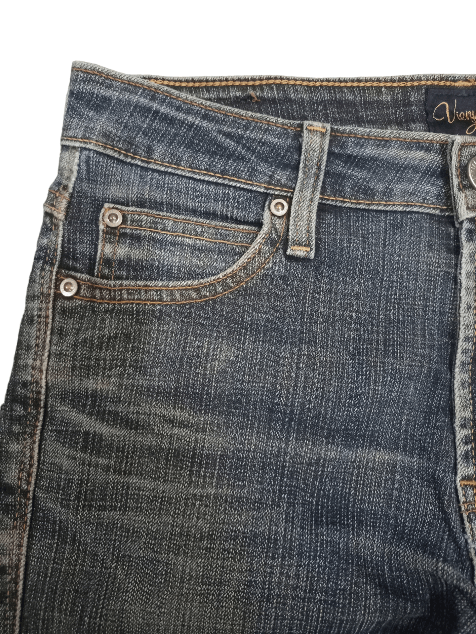Edwin × Japanese Brand Vintage Edwin Japan Blue Wash Distressed Flare Jeans 28x28 Size 28" / US 6 / IT 42 - 5 Thumbnail