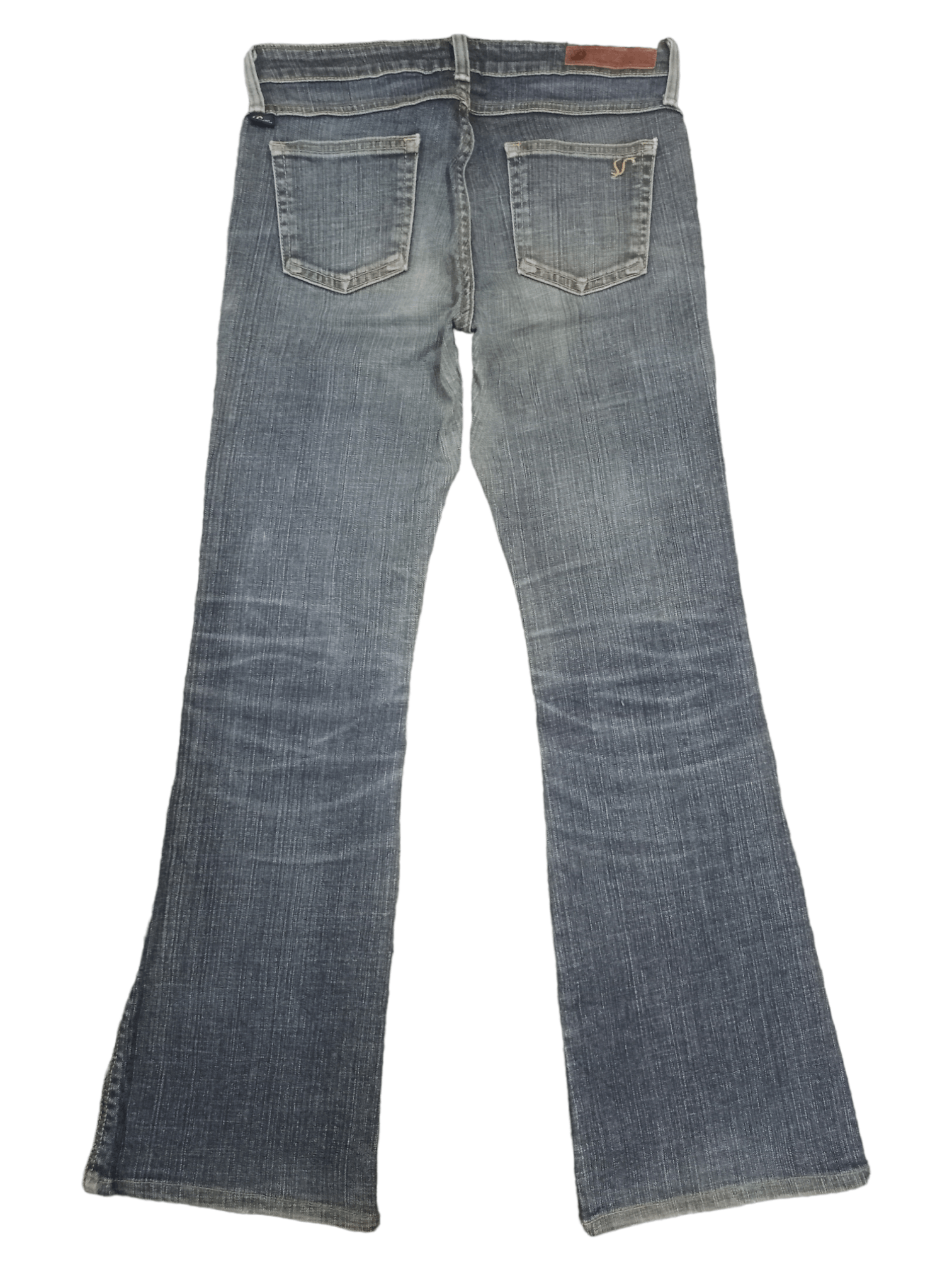 Edwin × Japanese Brand Vintage Edwin Japan Blue Wash Distressed Flare Jeans 28x28 Size 28" / US 6 / IT 42 - 2 Thumbnail
