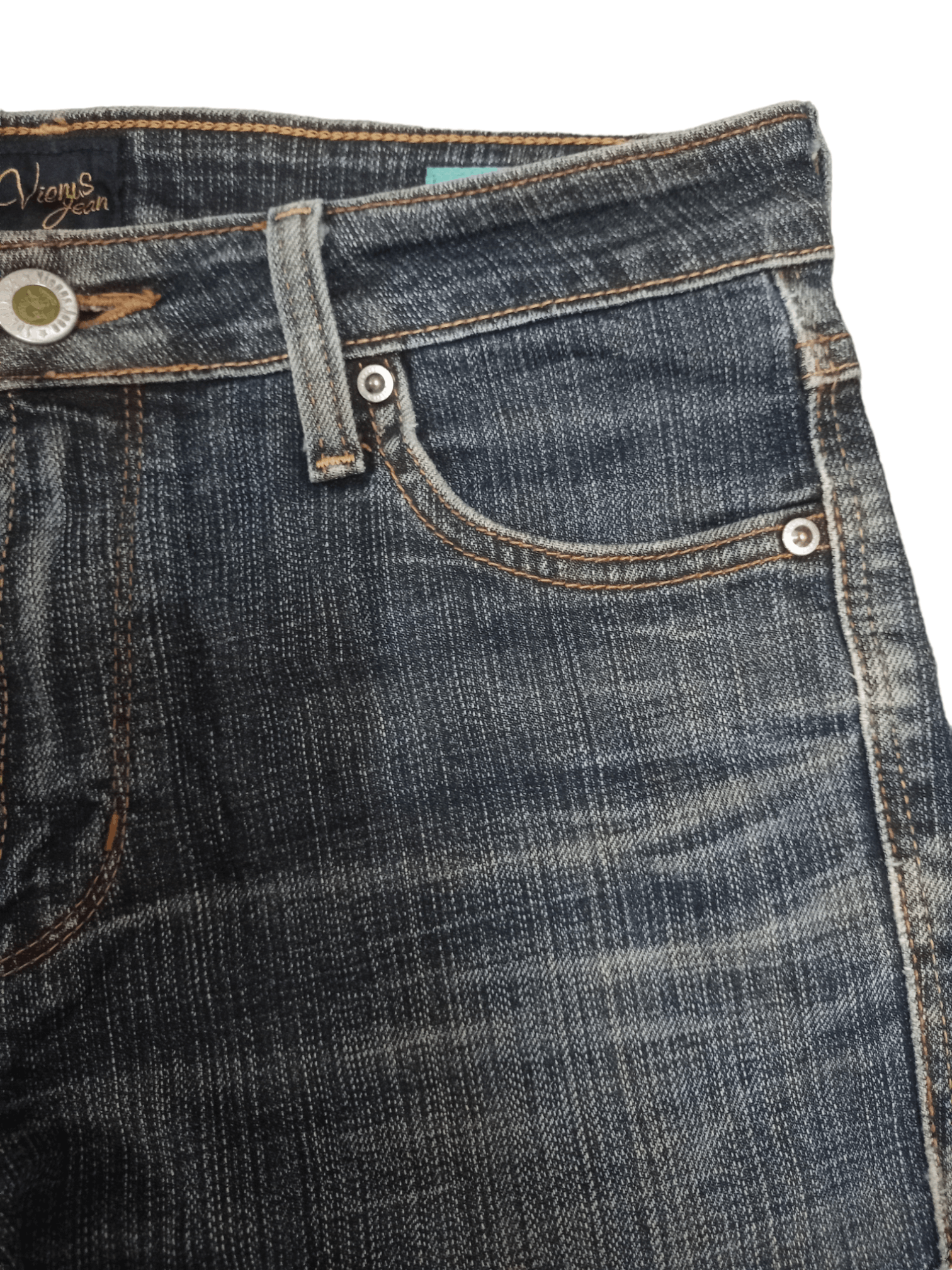 Edwin × Japanese Brand Vintage Edwin Japan Blue Wash Distressed Flare Jeans 28x28 Size 28" / US 6 / IT 42 - 6 Thumbnail