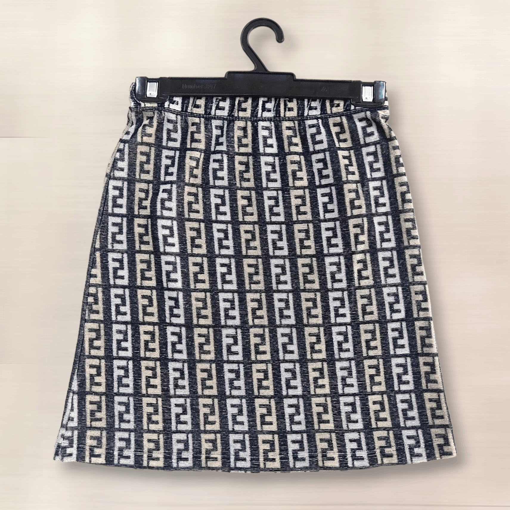 Fendi RARE// Vintage FENDI ZUCCA Monogram Mini Skirts Size 25" / US 0 / IT 36 - 2 Thumbnail