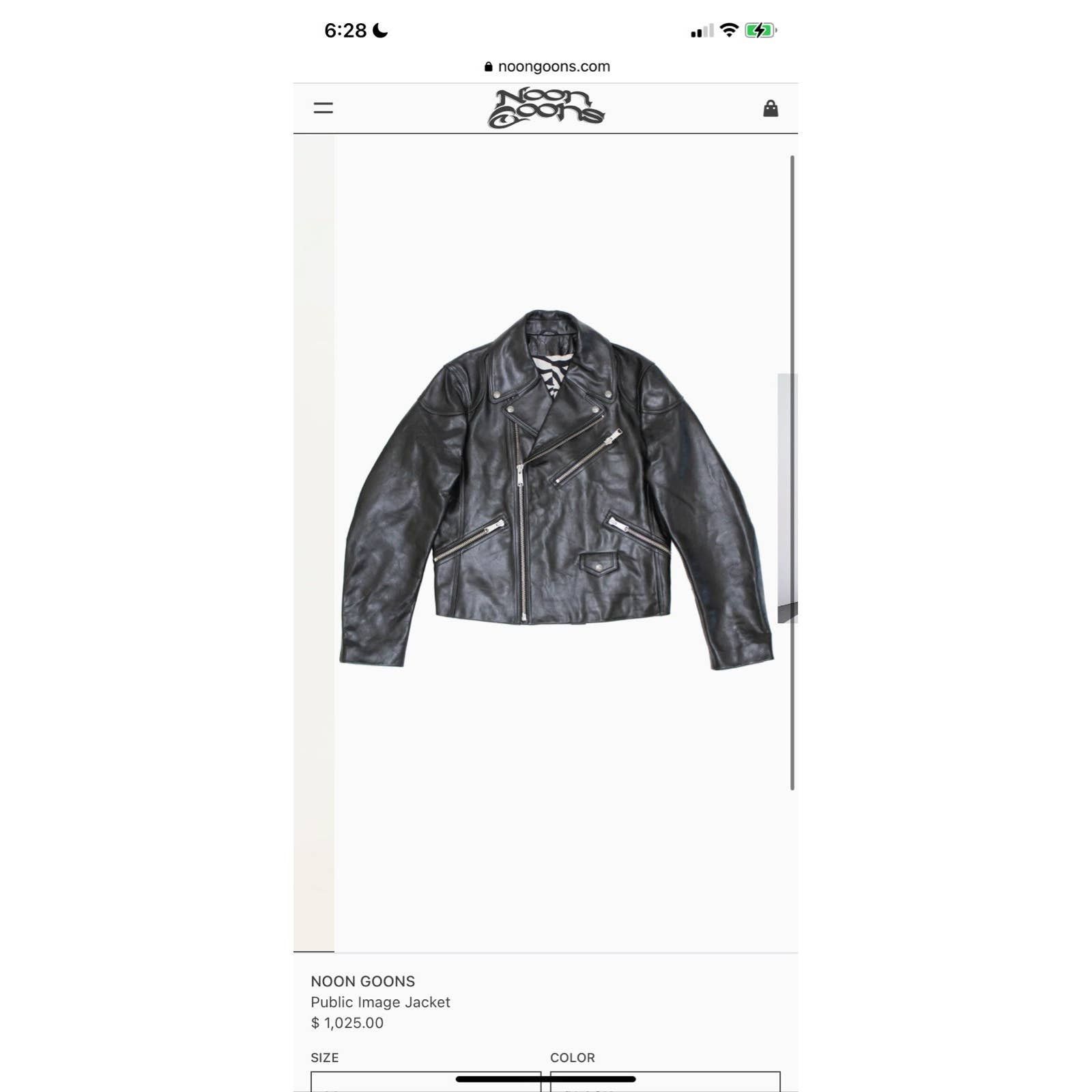 Noon Goons Noon Goons Public Image Leather Motorcycle Biker Jacket Sz L Size US L / EU 52-54 / 3 - 5 Thumbnail