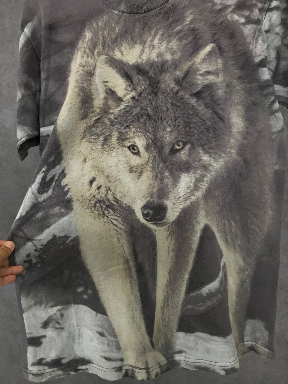 Vintage Wolf animal vintage overprinted made in USA tee Size US M / EU 48-50 / 2 - 5 Thumbnail