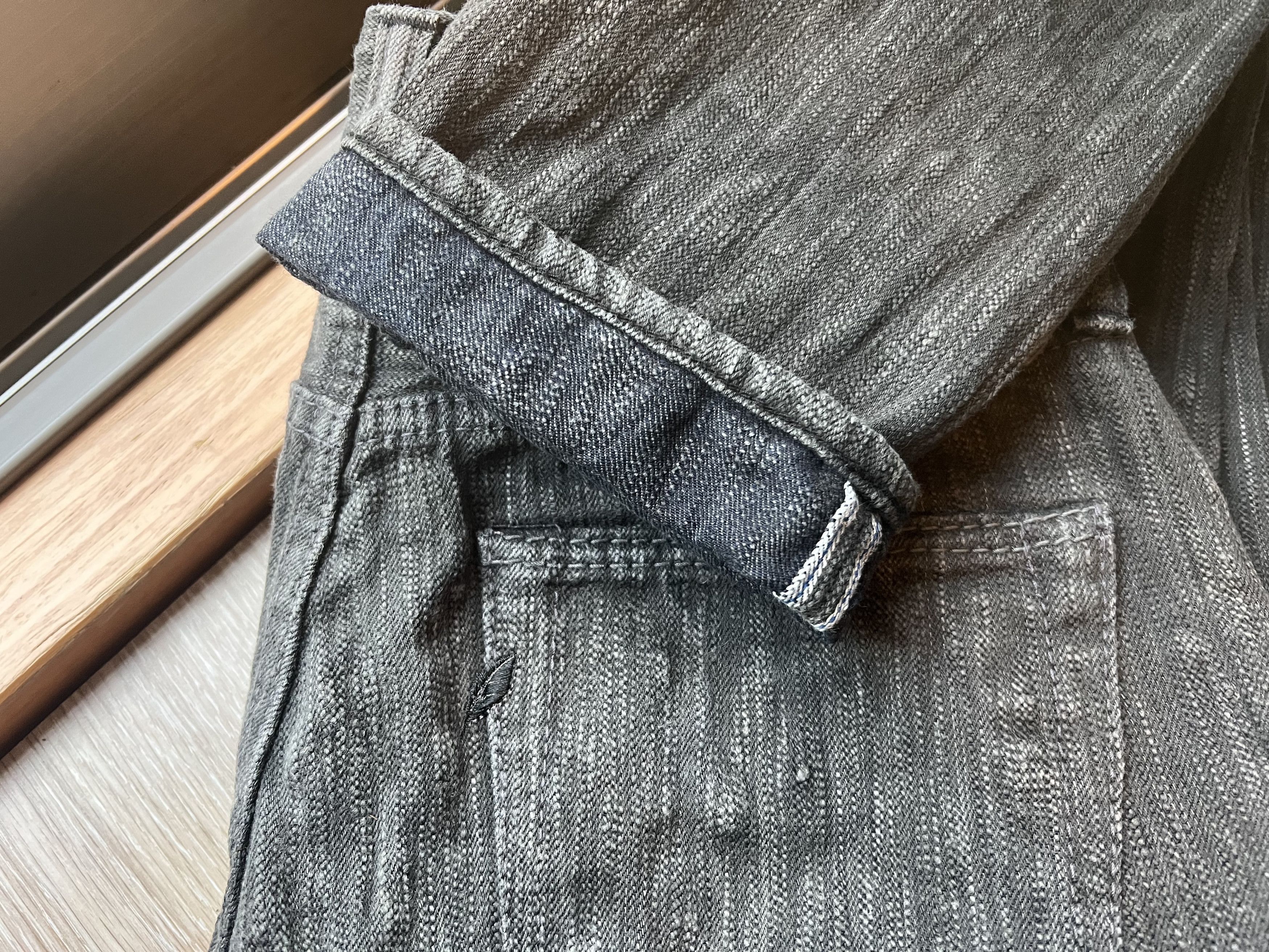 BKAI-013 17.5oz Sumi Ink x Natural Indigo Slim Tapered