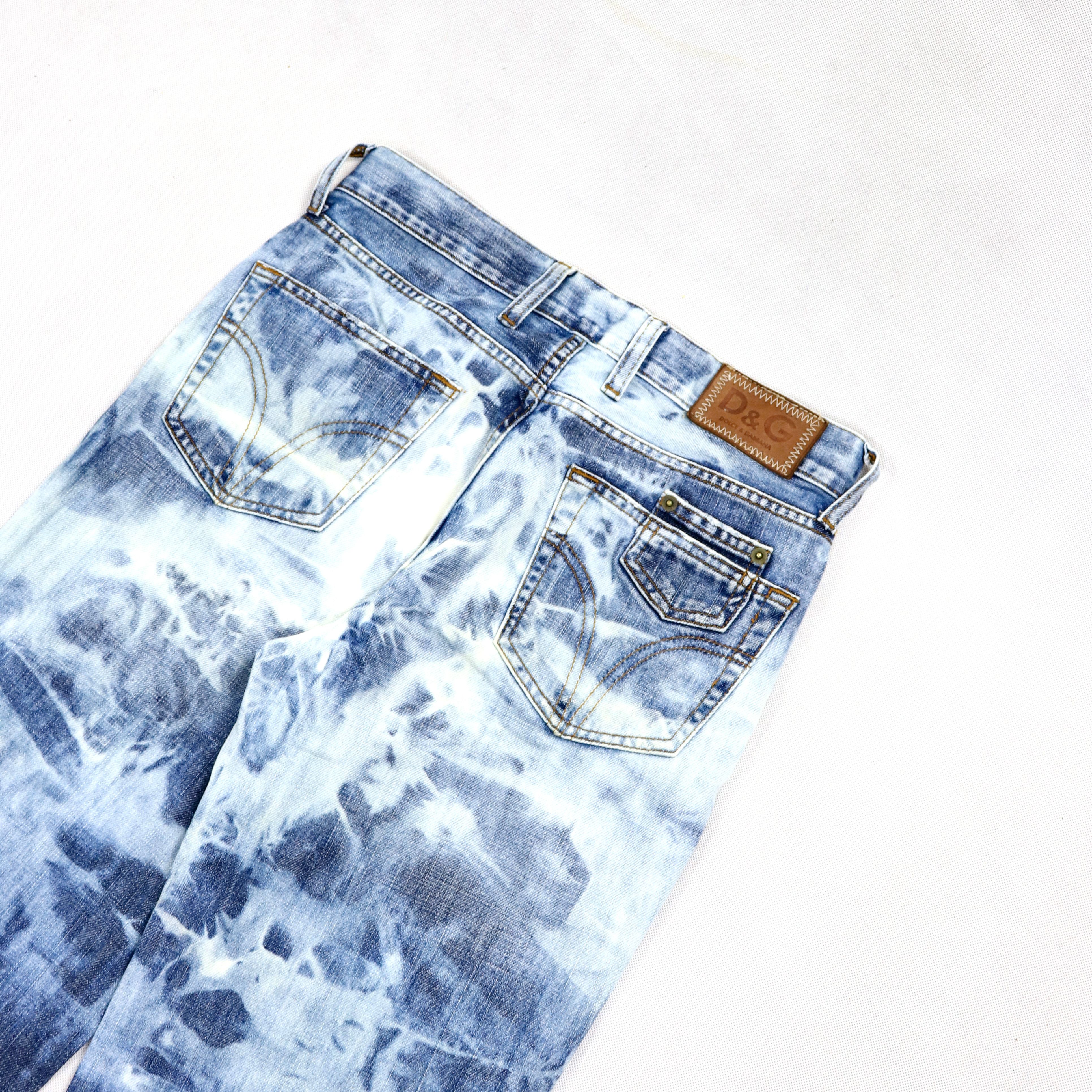 Dolce & Gabbana Vintage D&G Top Tie Dye Faded Regular Jeans Size US 28 / EU 44 - 5 Thumbnail