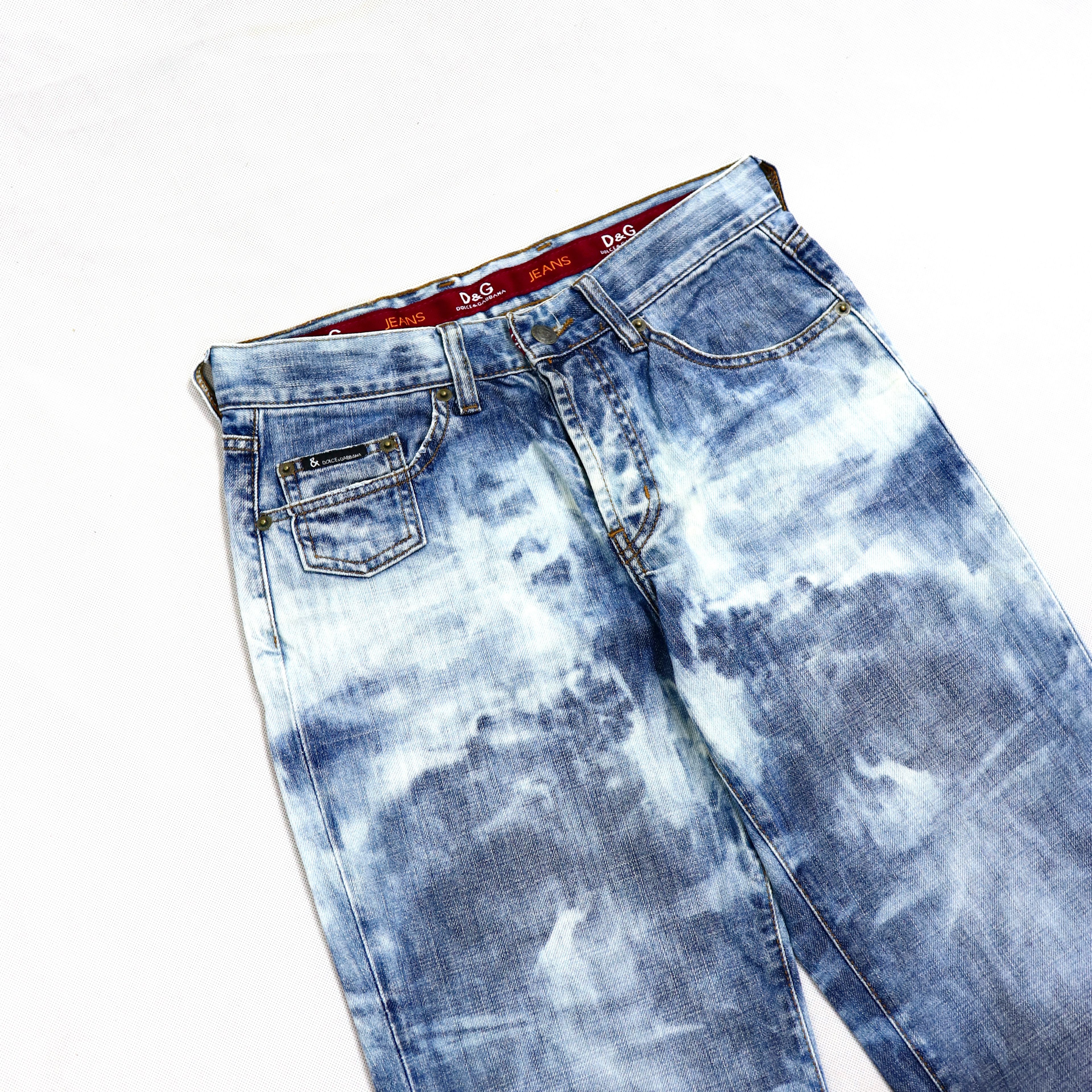 Dolce & Gabbana Vintage D&G Top Tie Dye Faded Regular Jeans Size US 28 / EU 44 - 3 Thumbnail