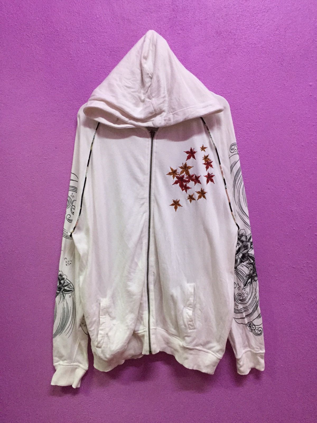 Japanese Brand Karakuri Tamashii Big Fish Koi Embroidered Hoodies Size 3L Size US L / EU 52-54 / 3 - 2 Thumbnail