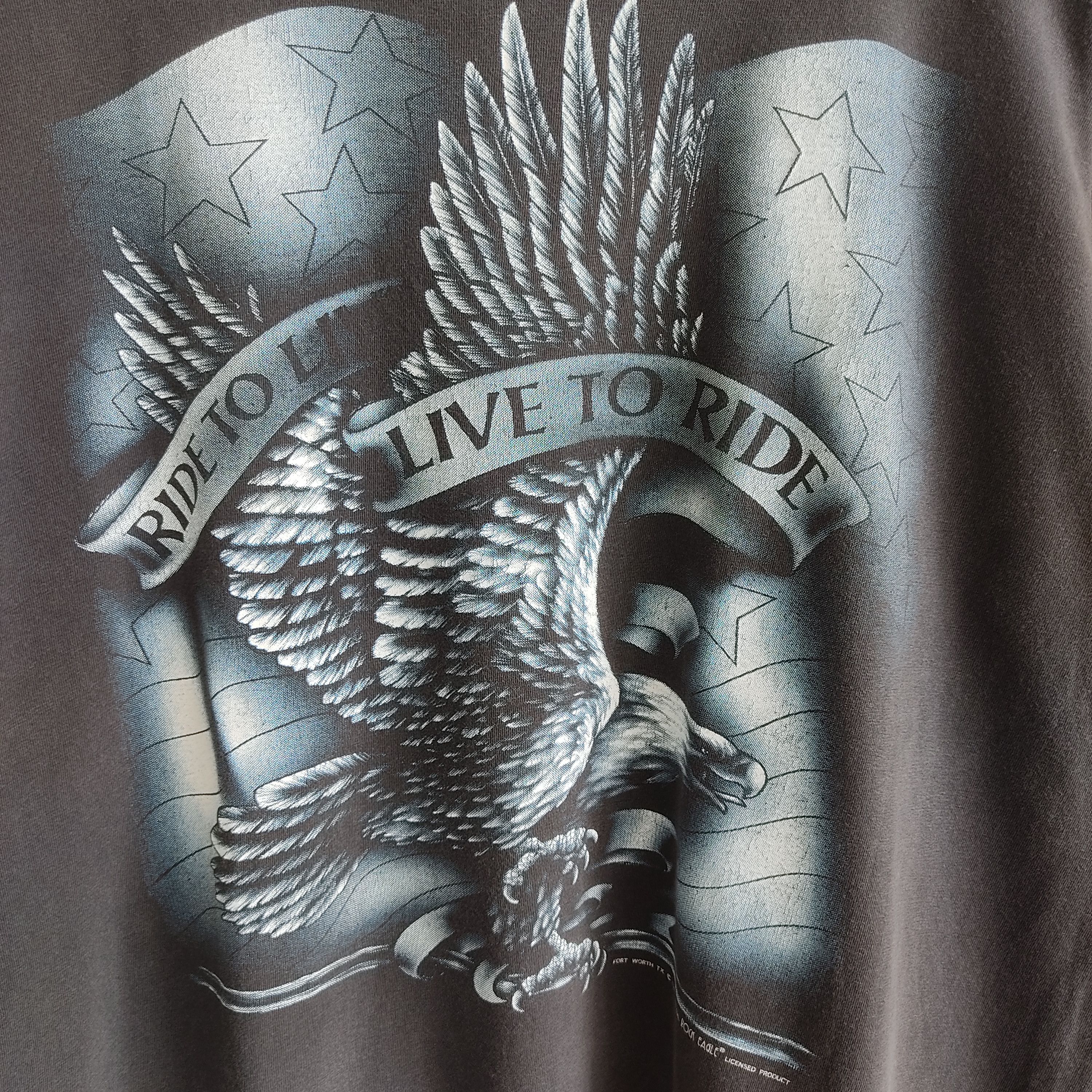 Vintage Vintage 90s Live To Ride Long Sleeve T Shirt Size US L / EU 52-54 / 3 - 4 Thumbnail