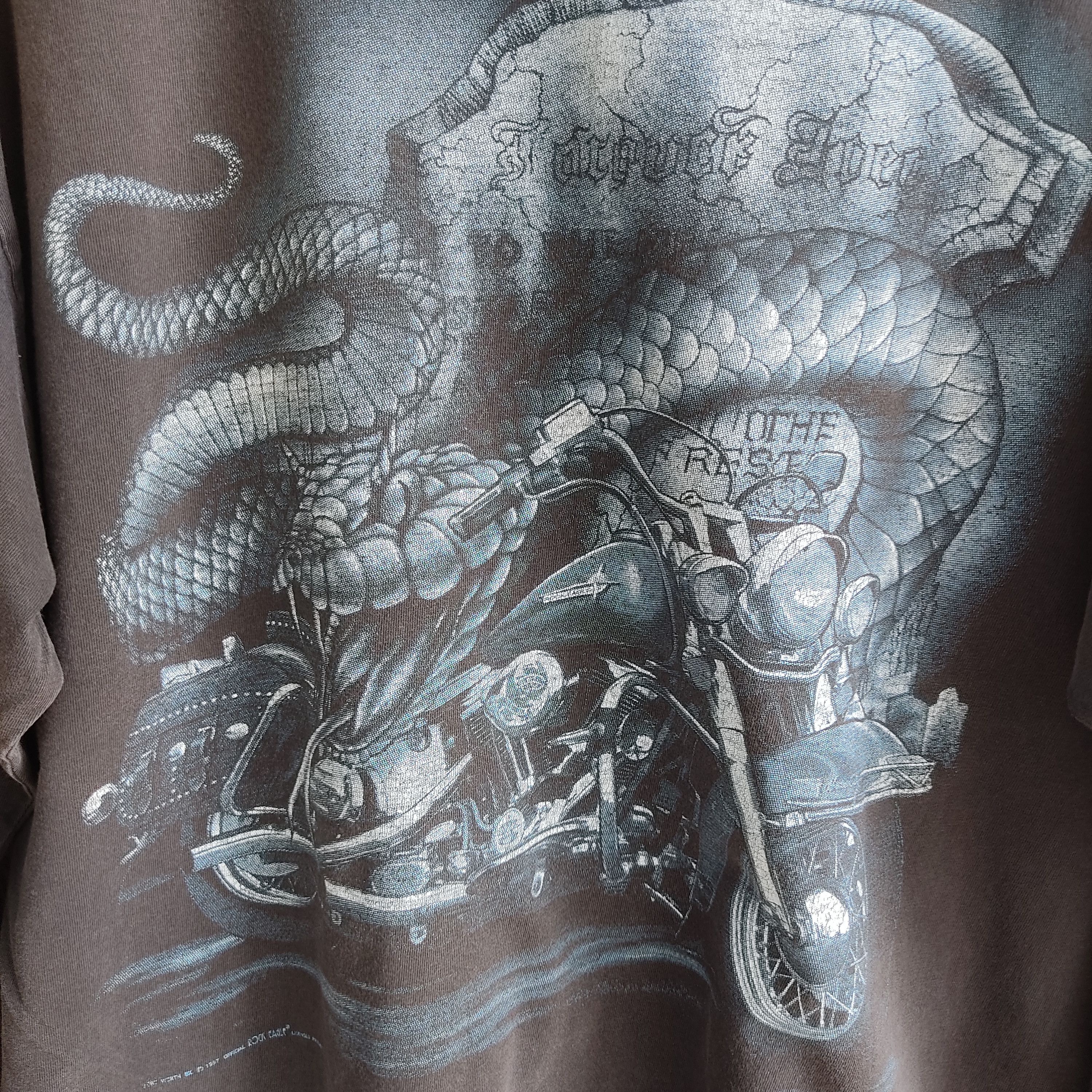 Vintage Vintage 90s Live To Ride Long Sleeve T Shirt Size US L / EU 52-54 / 3 - 3 Thumbnail