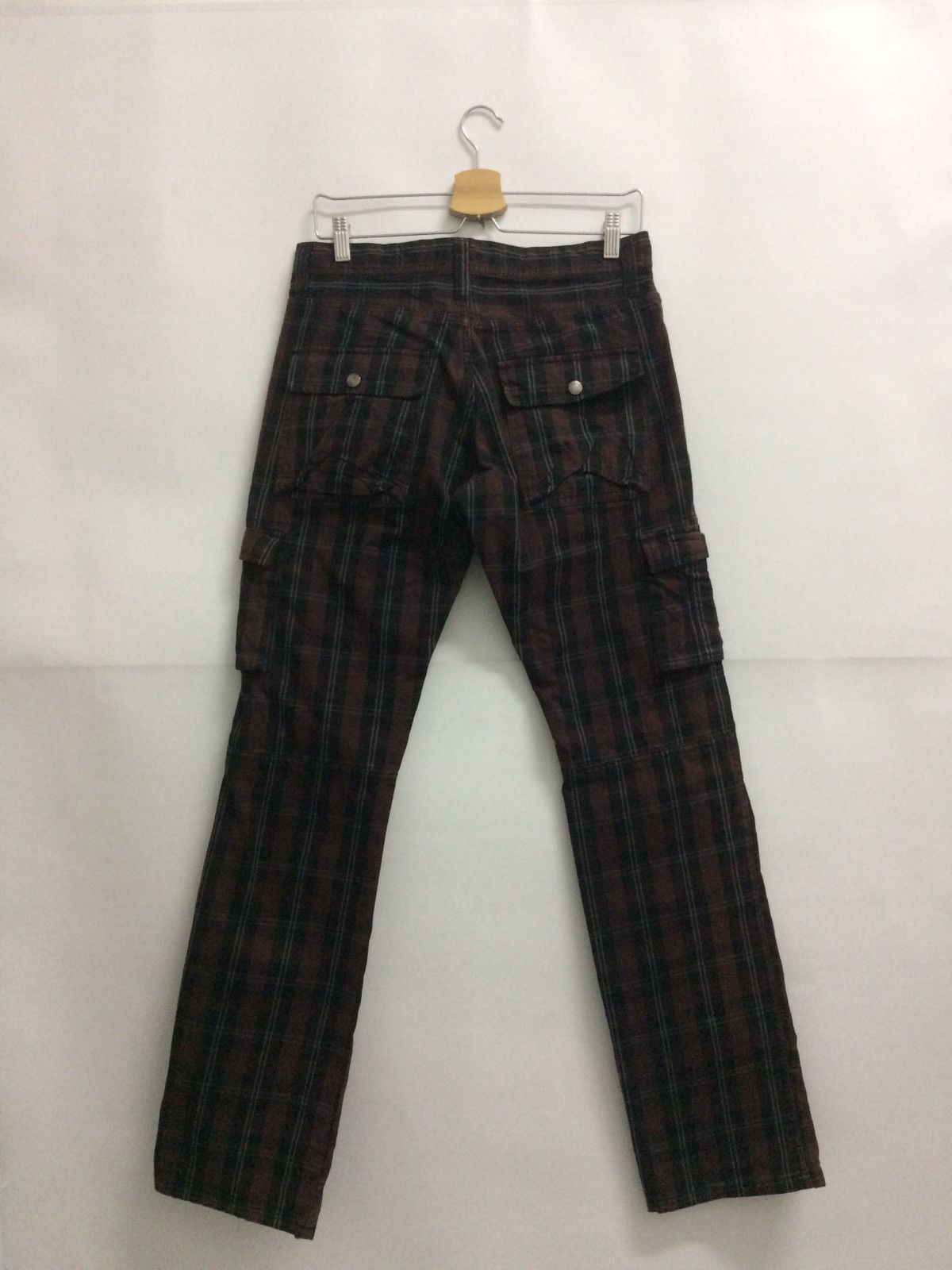 If Six Was Nine 🔥🔥Mossimo Tactical cargo pants check Punk pant Size US 29 - 5 Thumbnail