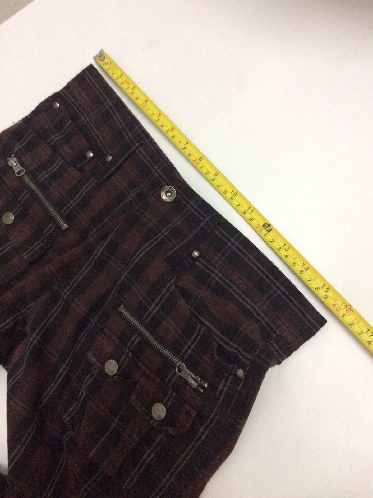If Six Was Nine 🔥🔥Mossimo Tactical cargo pants check Punk pant Size US 29 - 10 Thumbnail