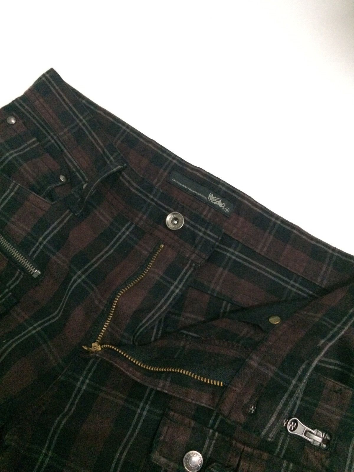 If Six Was Nine 🔥🔥Mossimo Tactical cargo pants check Punk pant Size US 29 - 6 Thumbnail